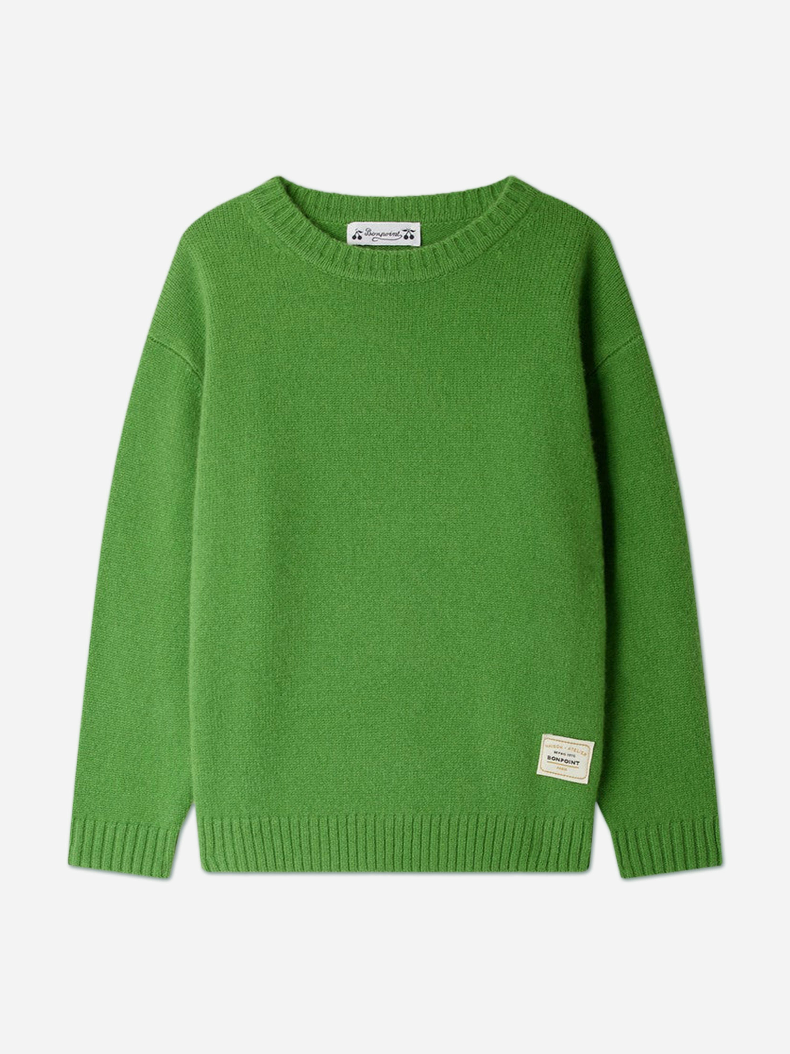 Bonpoint Boys Green Jason Jumper In - 10 Yrs