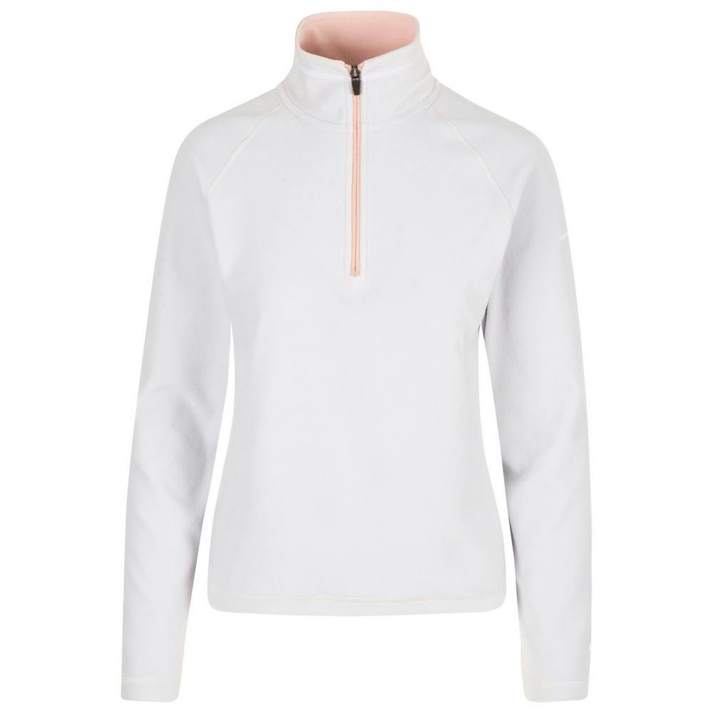 Trespass Women's Grey Skylar Fleece Top - Pale - Xl - Pale - 100% Polyester
