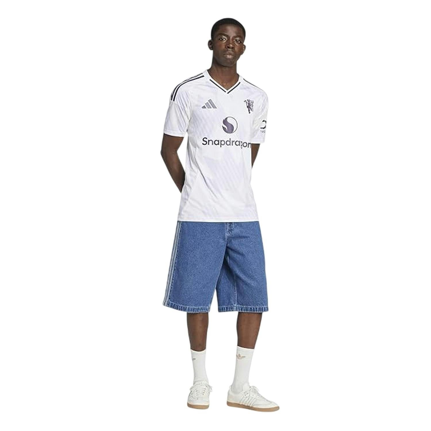 Adidas Unisex White Adult 25/26 Manchester United Fc Away Jersey - Xs - 100% Polyester