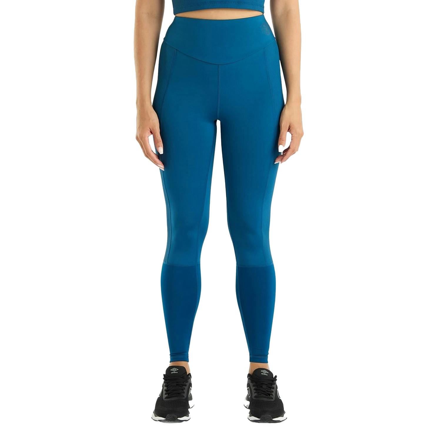 Umbro Women's Pro 7/8 Training Leggings - Poseidon - 6 Uk - Poseidon - 80% Recycled Polyester/20% Elastane