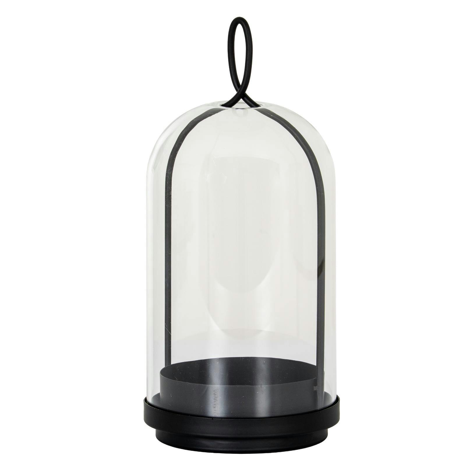 Rackhams Black Nysa Candle Lantern - 35Cm X 15Cm X 15Cm - 100% Mixed