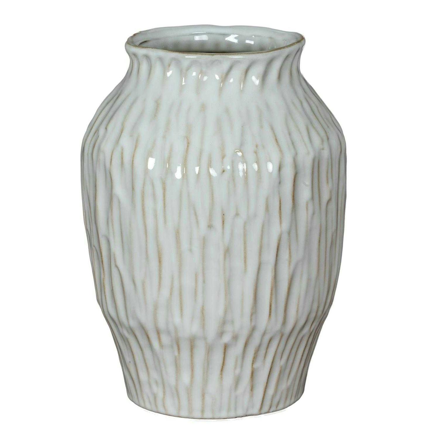 B&Q -  Numa Ople Vase White (27Cm X 19Cm X 19Cm) - Image 3