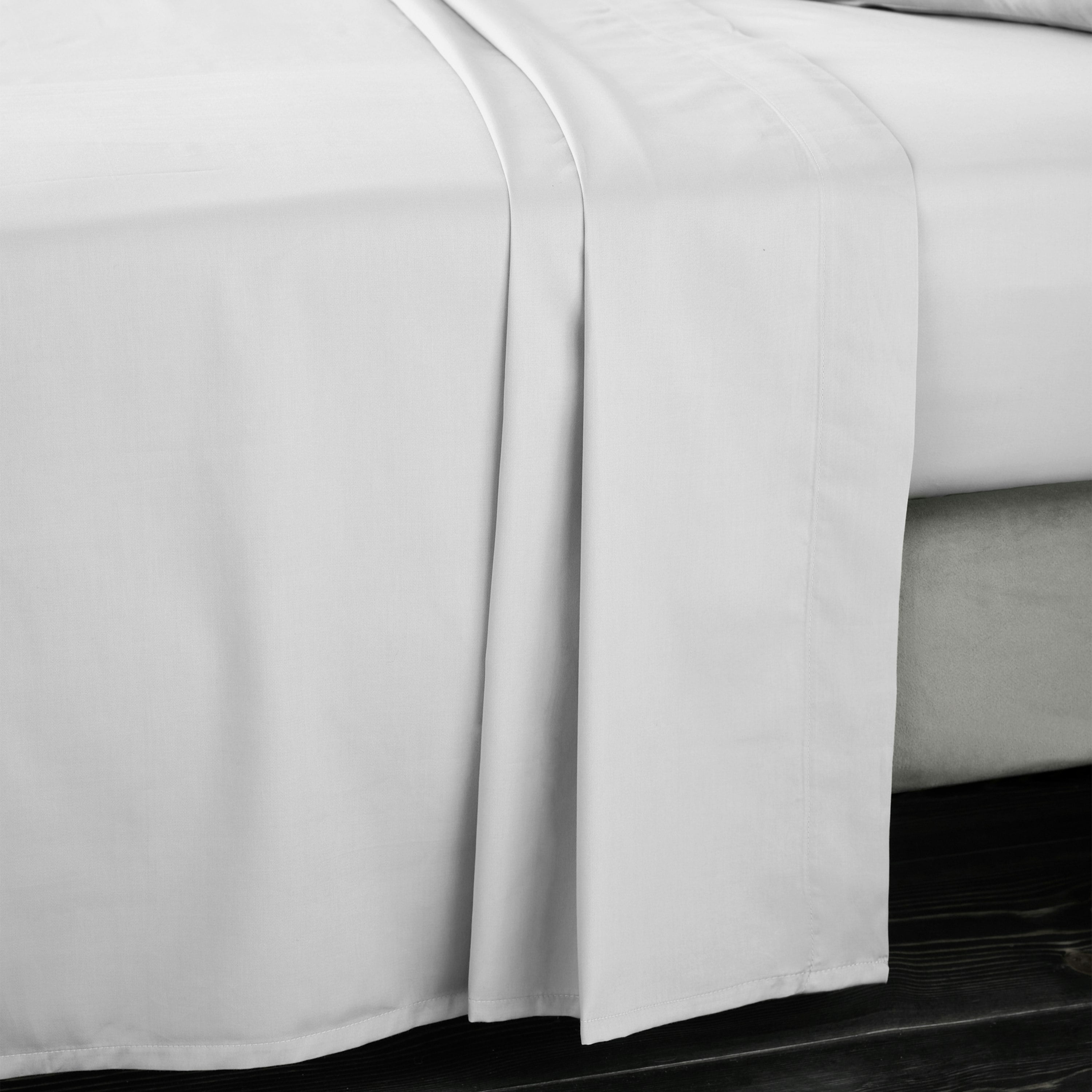 Bianca 400 Thread Count Cotton Sateen Flat Sheet - King