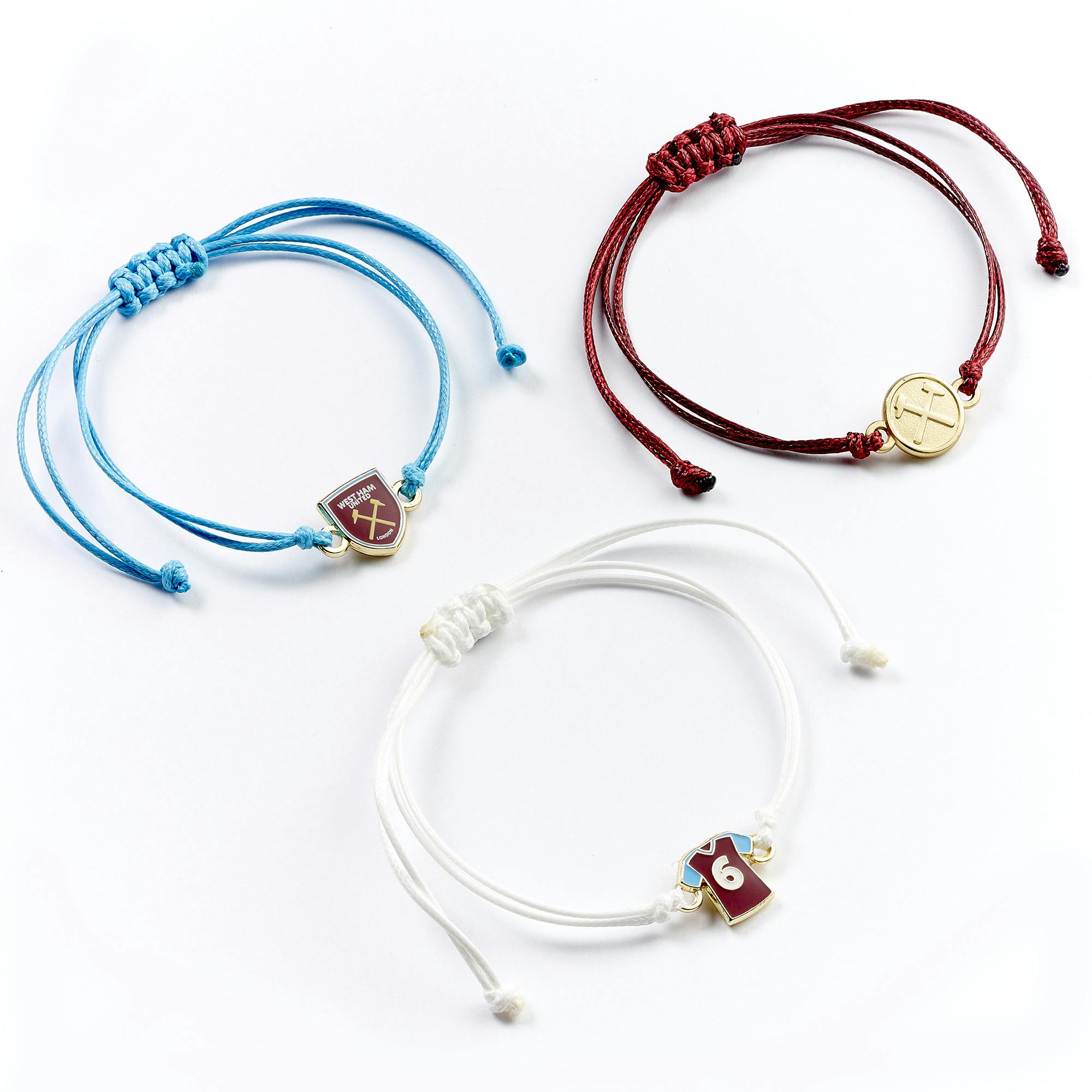 The Carat Shop West Ham Friendship Bracelet Set