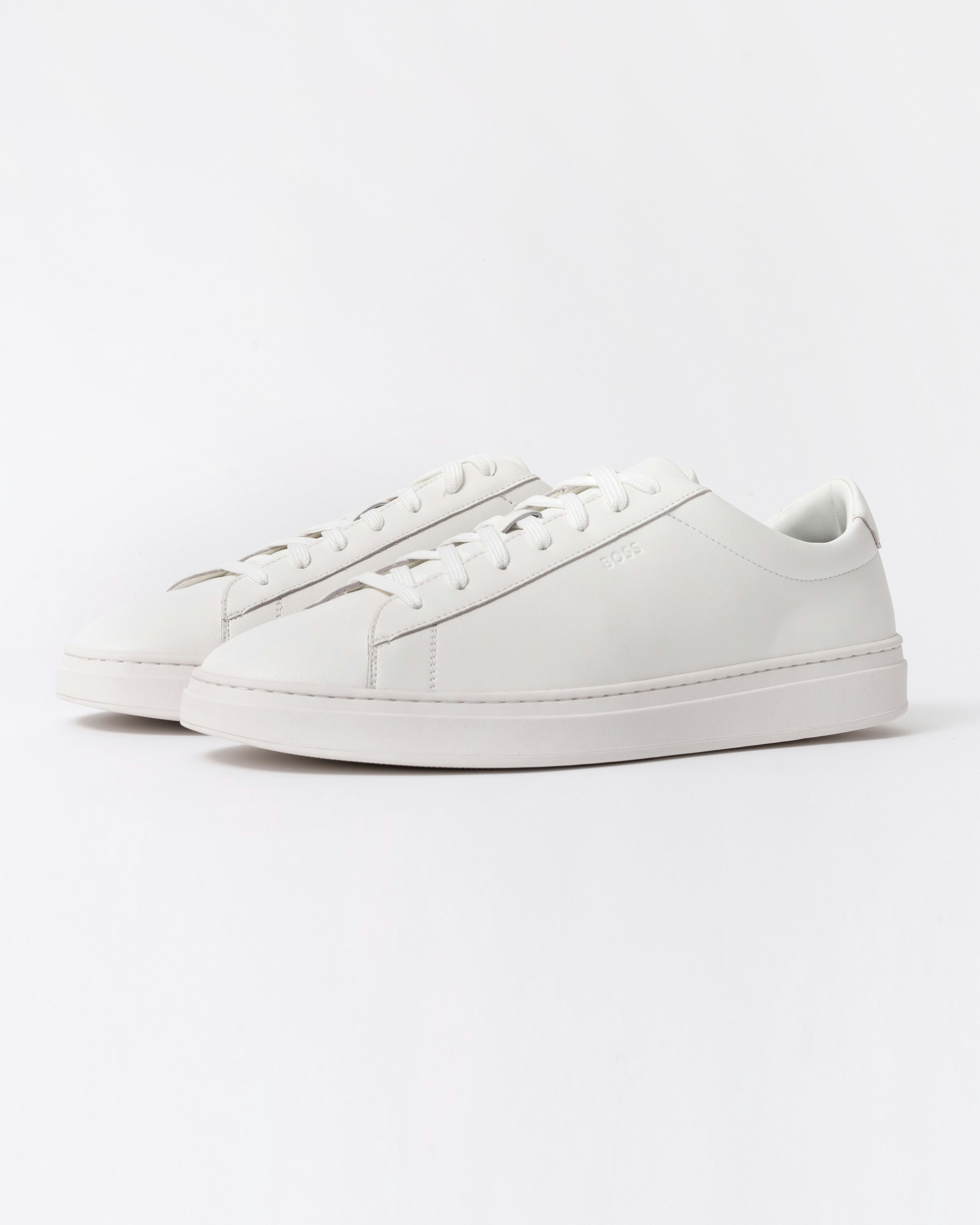 Boss Men's Orange/White Kieran Tennis Trainers - 100 - 100 - Uk8 Eu42 Us9
