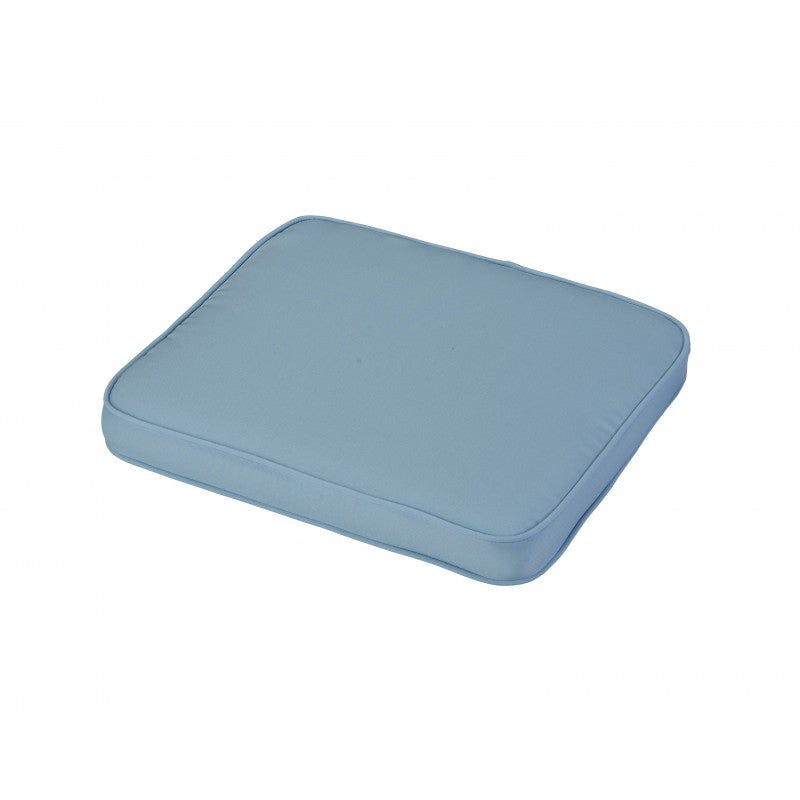 Rackhams Blue Square Garden Seat Cushion (Colour Options Available) - Placid