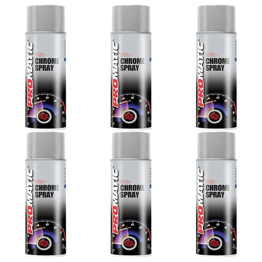 Rackhams 4X Promatic Chrome Spray Paint 400Ml - Image 7