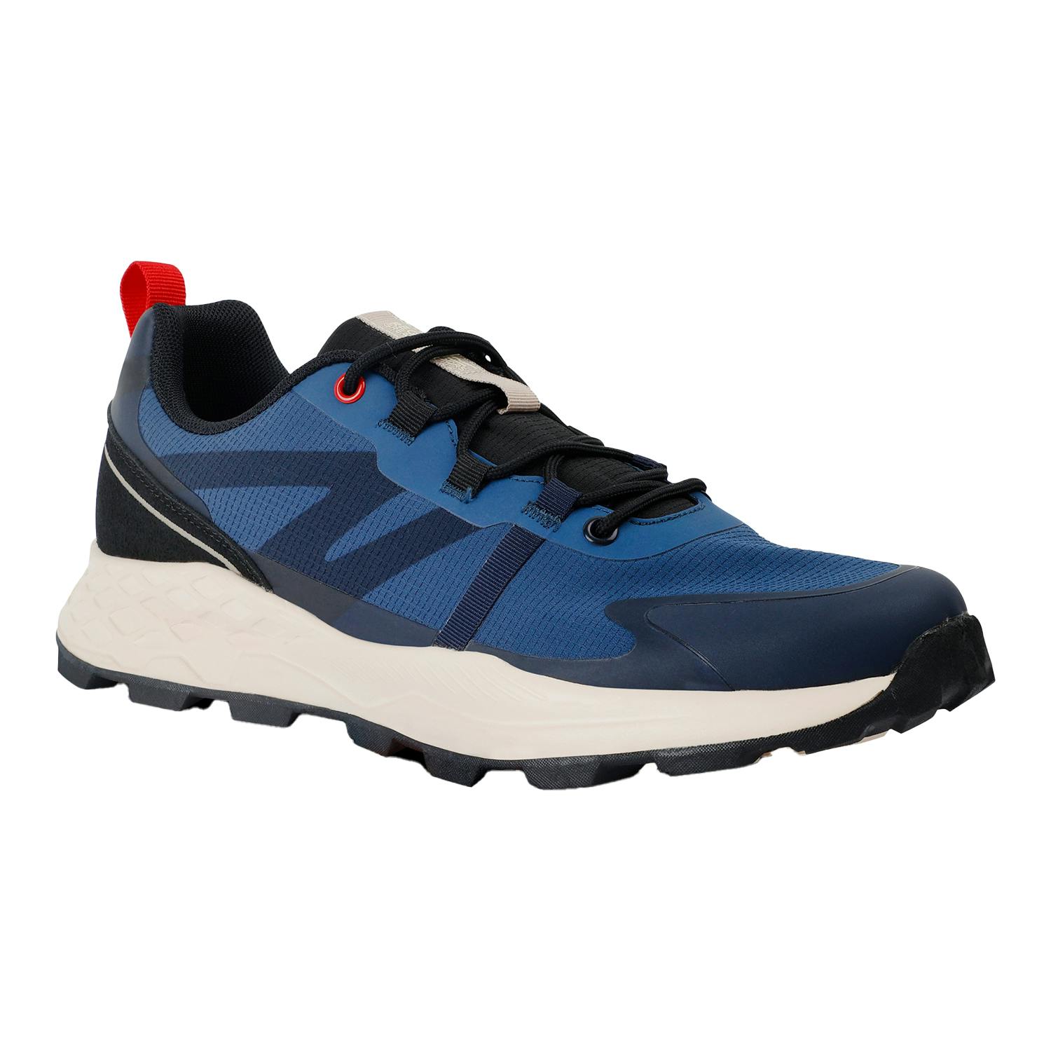 Regatta Men's Dark/Red Leighton Trainers - Denim/Poppy - 9 Uk - Denim/Poppy - 100% Mixed