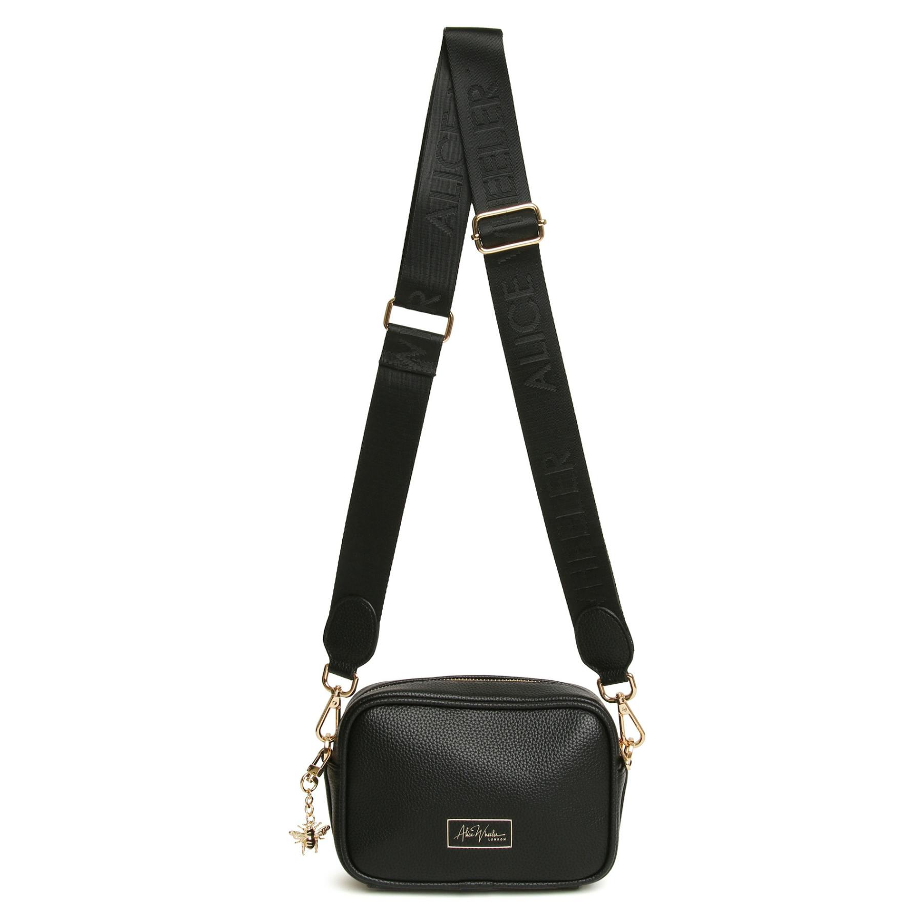 Alice Wheeler Black Mini Soho Bee Crossbody Bag