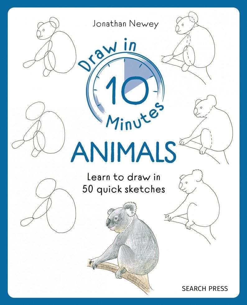 Draw in 10 Minutes: Animals: Learn how to draw by Jonathan Newey (PB 2025) - Image 9