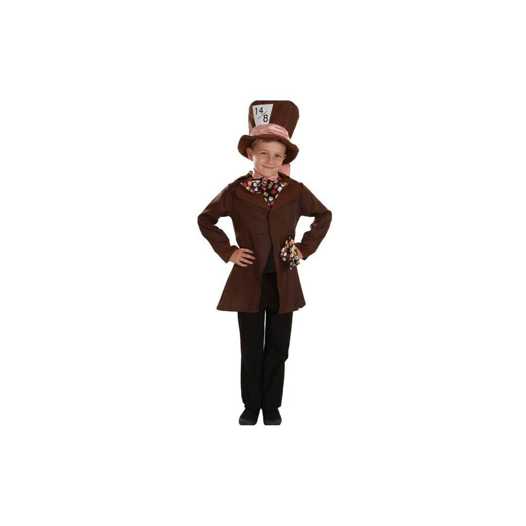 Amscan Brown Child Little Mad Hatter Costume 6-8 Years - 6-8 Years