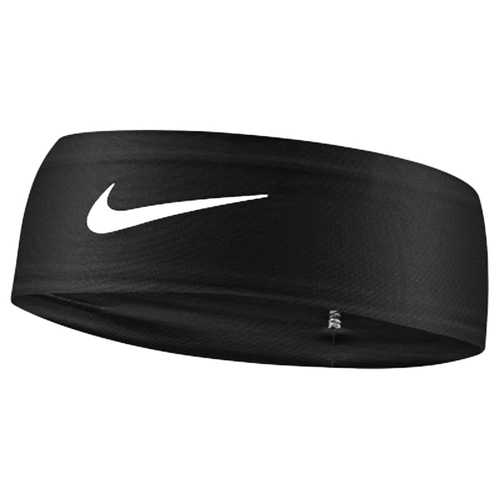 Nike Black Fury Dri-Fit Classic Headband - One Size - 79% Polyester/14% Silicone/7% Spandex