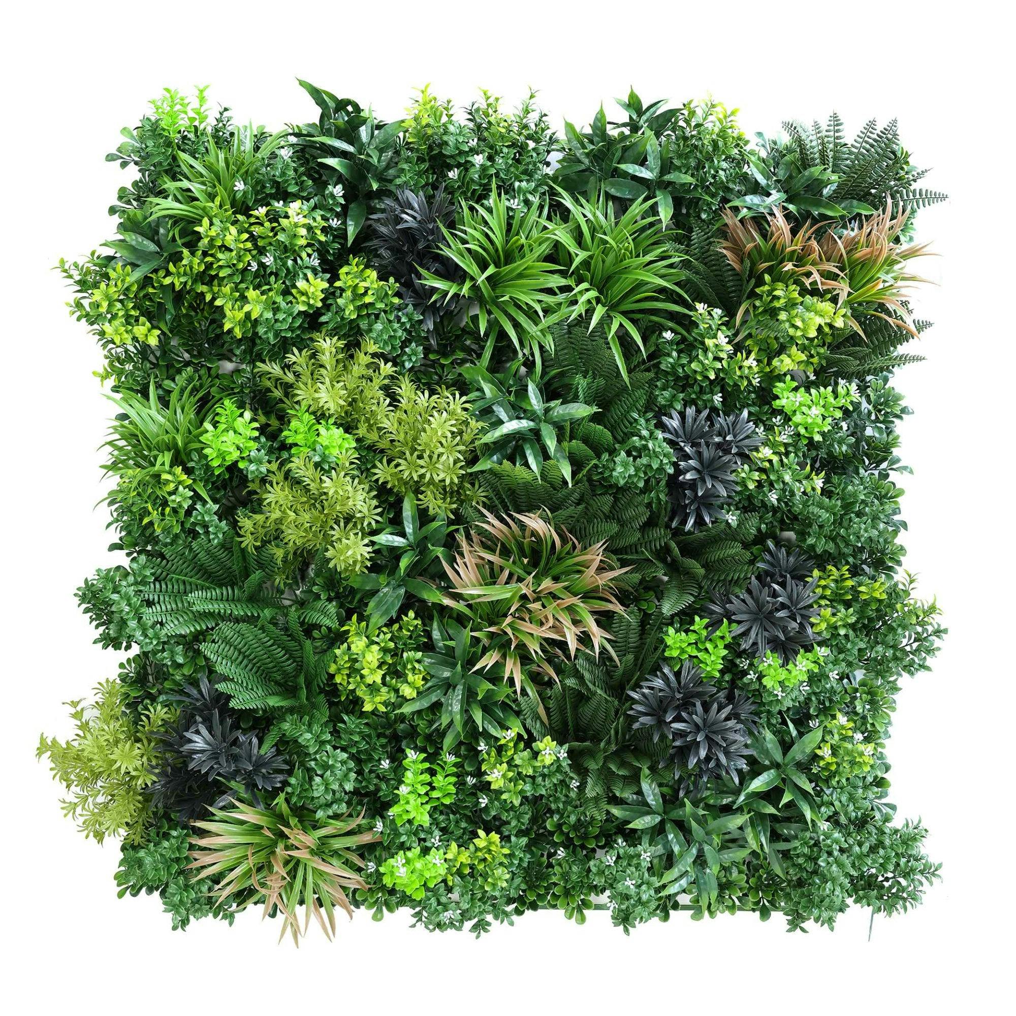 True Products Green Luxury Artificial Plants Wall Panel 1M X 1M - Paradise