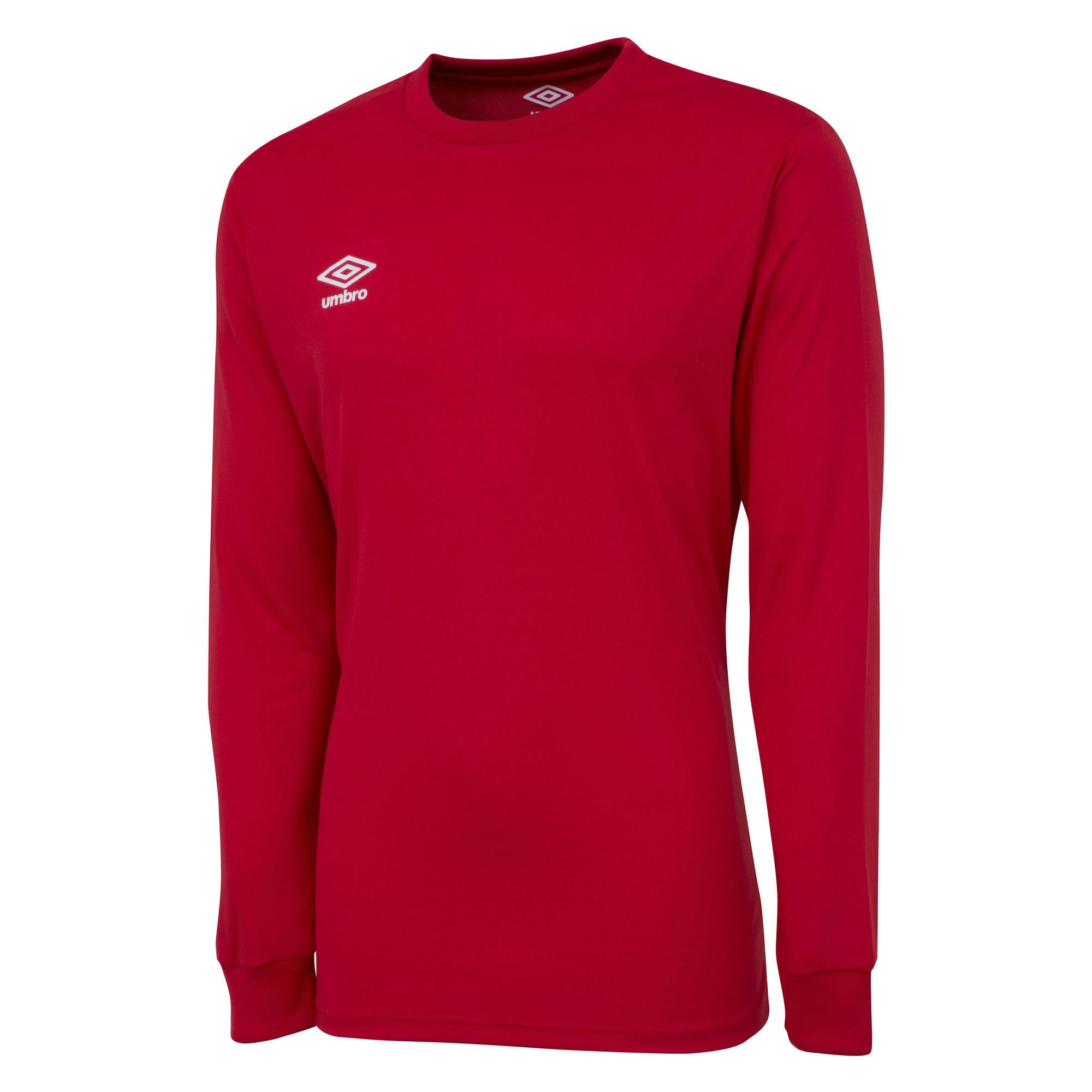 Umbro Boys Club Long-Sleeved Jersey - Vermillion - L - Vermillion - 100% Polyester