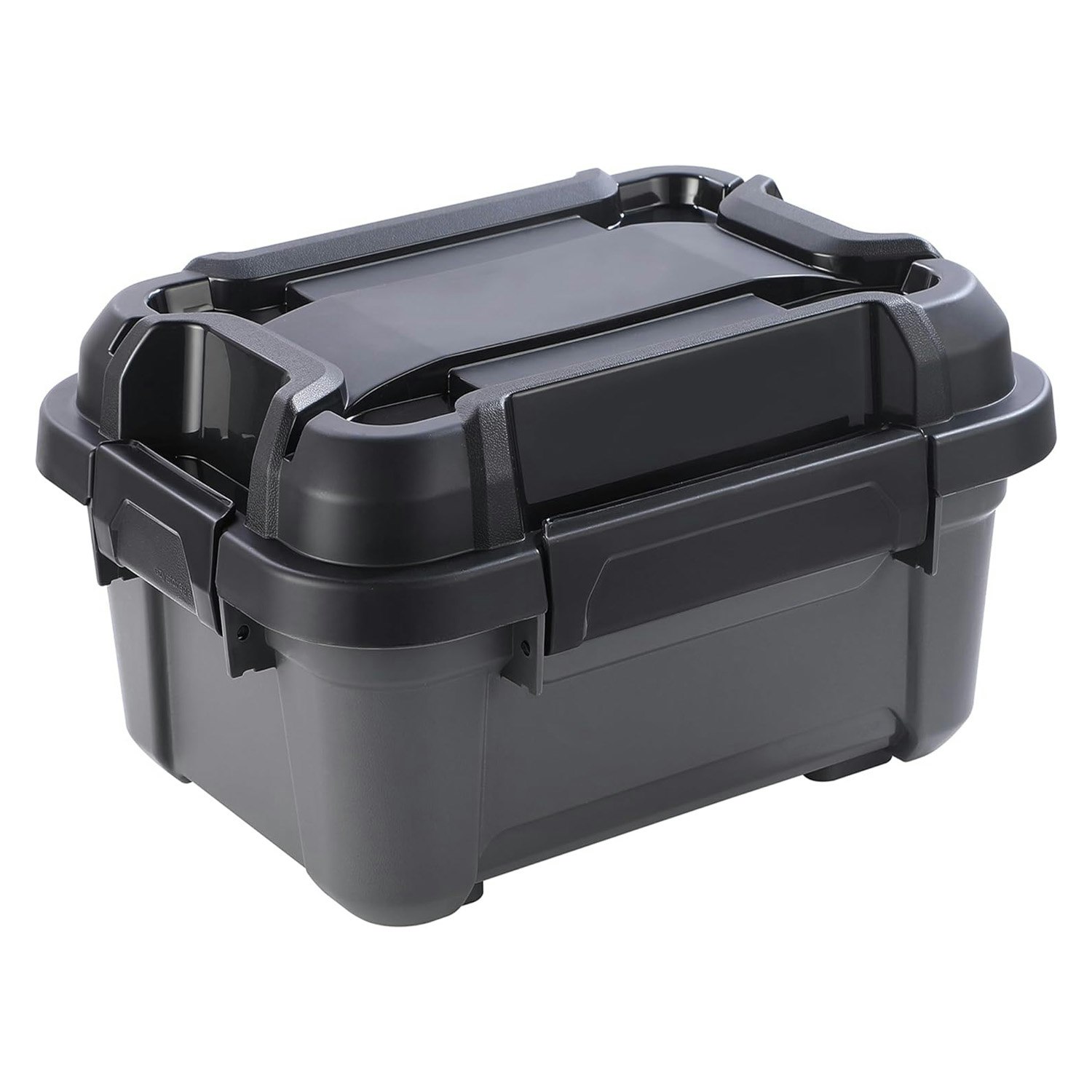 Rackhams Black Bunker Storage Trunks For Tradesman & Handyman - 3 X 12 Litre
