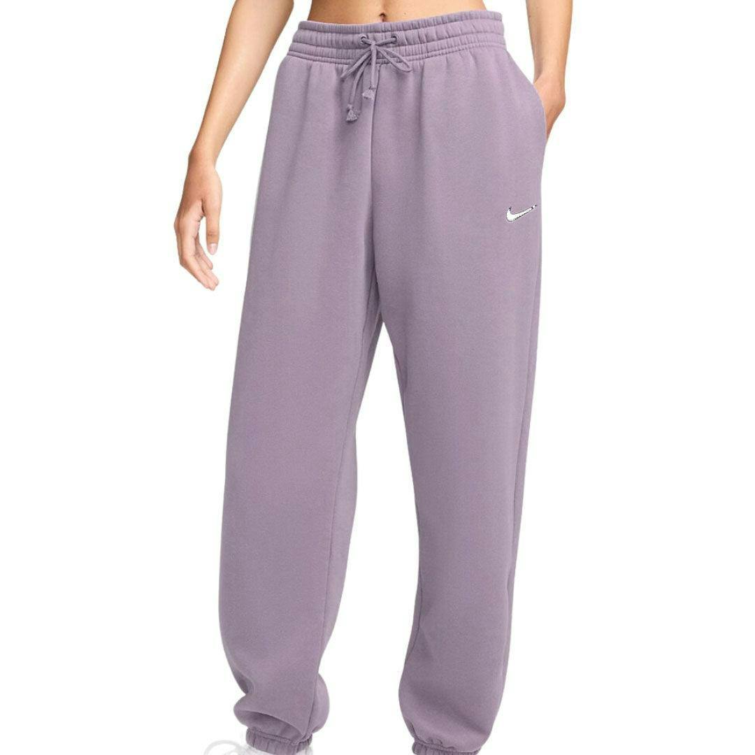 Nike Women's Purple Plain Jogging Bottoms - M - 100% Mixed