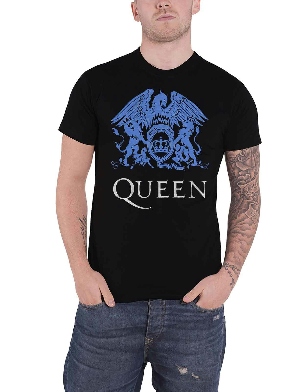 Paradiso Clothing Unisex Blue Queen Classic Crest T Shirt - S