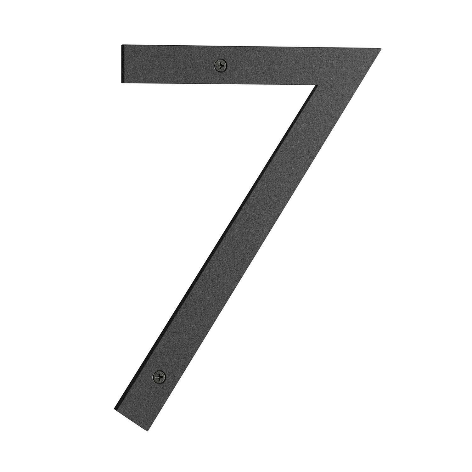 Rackhams Black House Number 7 In Matt Nordic Series, Height 230 Mm.