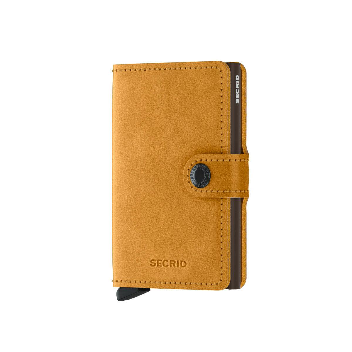 Secrid Mini Wallet Vintage Leather - Ochre
