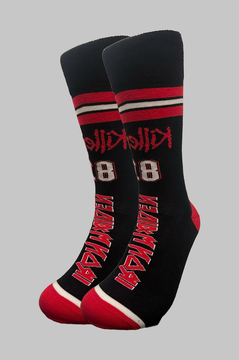 Paradiso Clothing Unisex Black Iron Maiden Killers 81 Ankle Socks