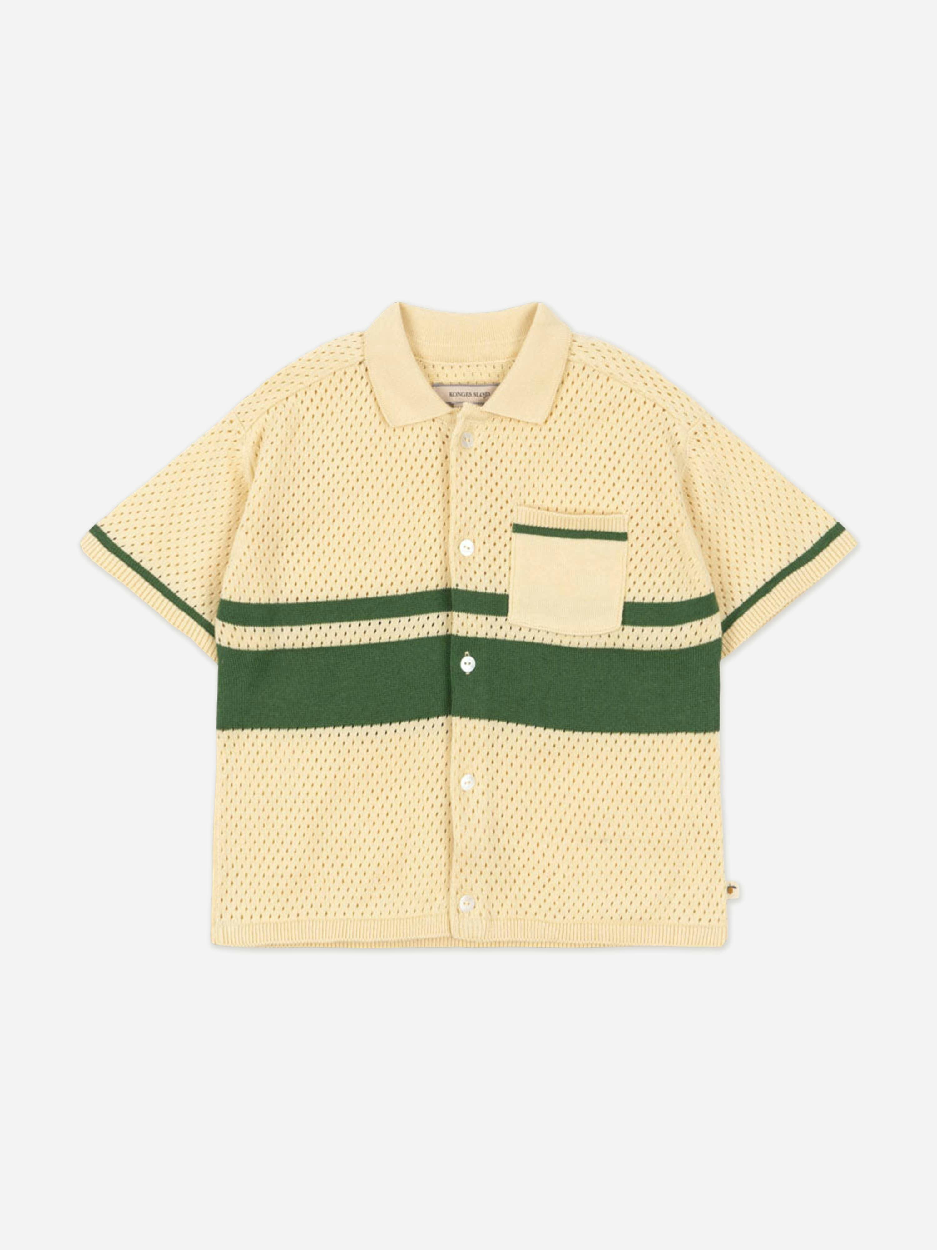 Konges Slojd Boys Yellow Konges Sløjd Hai Knit Shirt In - 9 - 10 Yrs