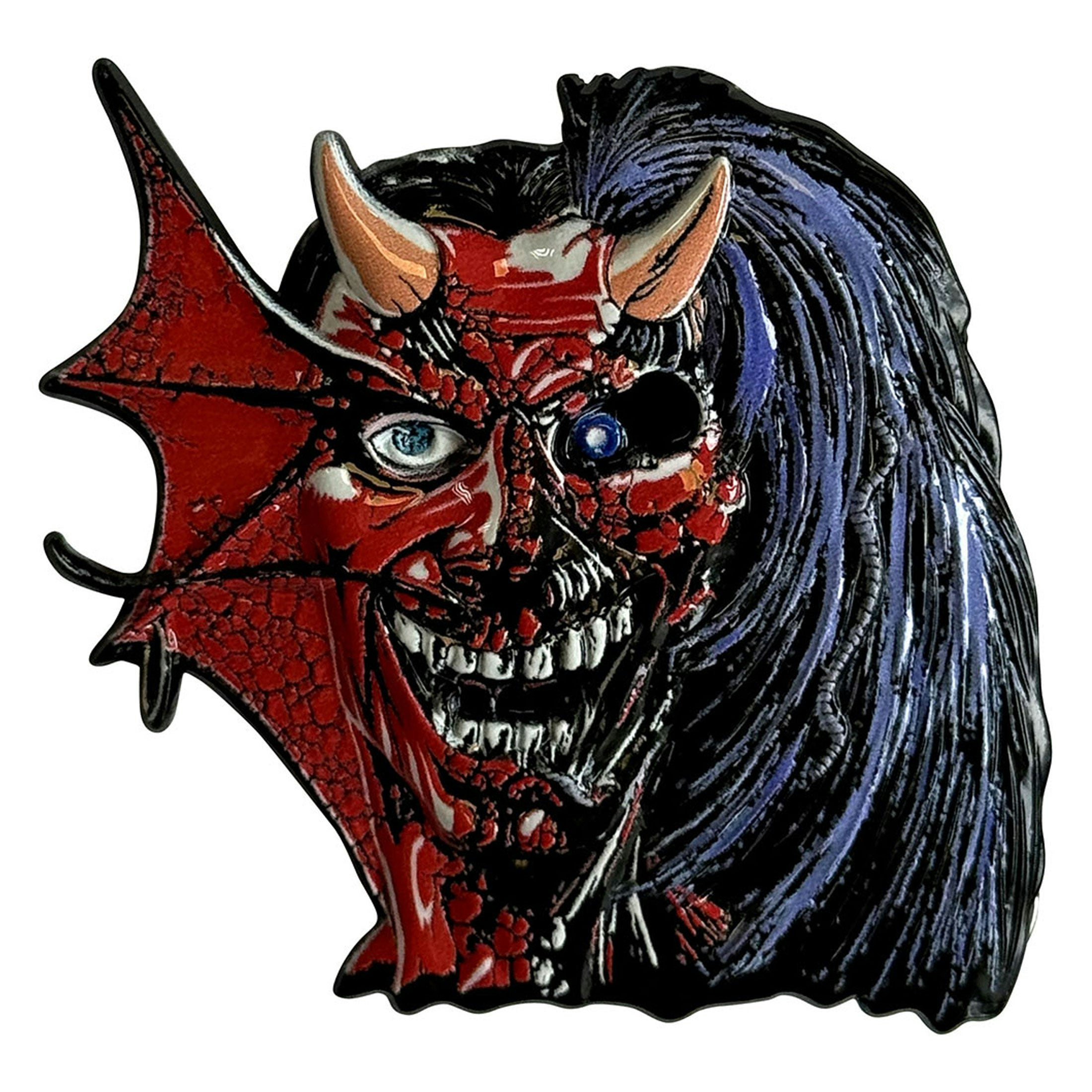 Paradiso Clothing Iron Maiden Killers Purgatory Eddie Large Pin Badge