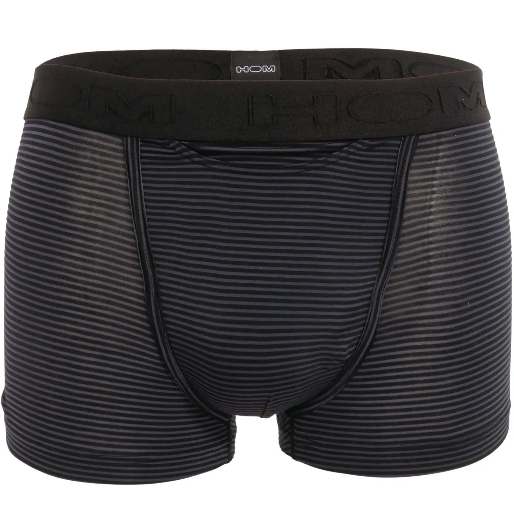 Hom Black Simon Stripe Modal Stretch Ho1 Boxer Brief, - Xl