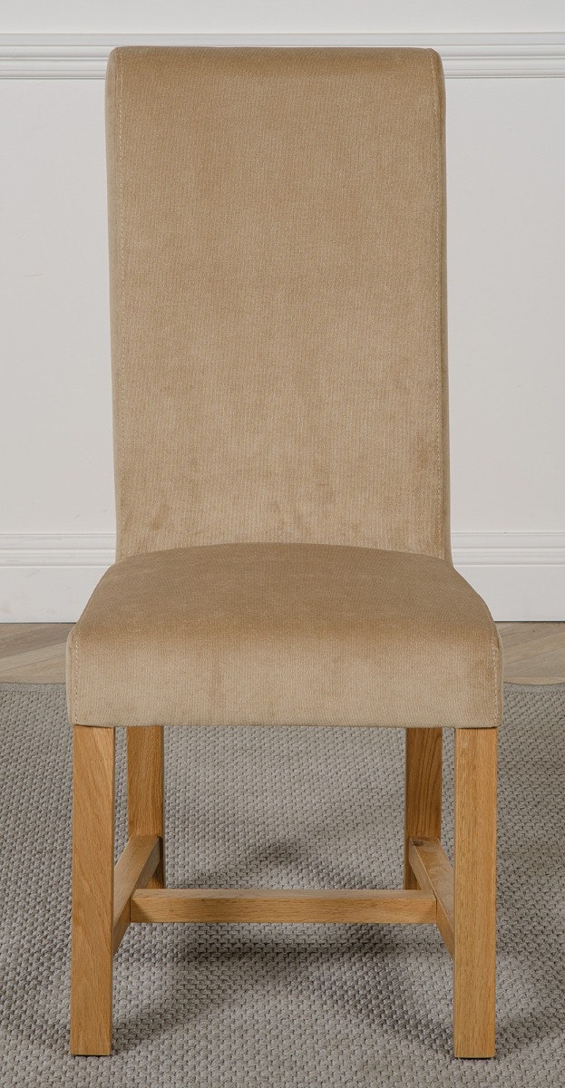 Rackhams Beige Washington Fabric Dining Chair - 1