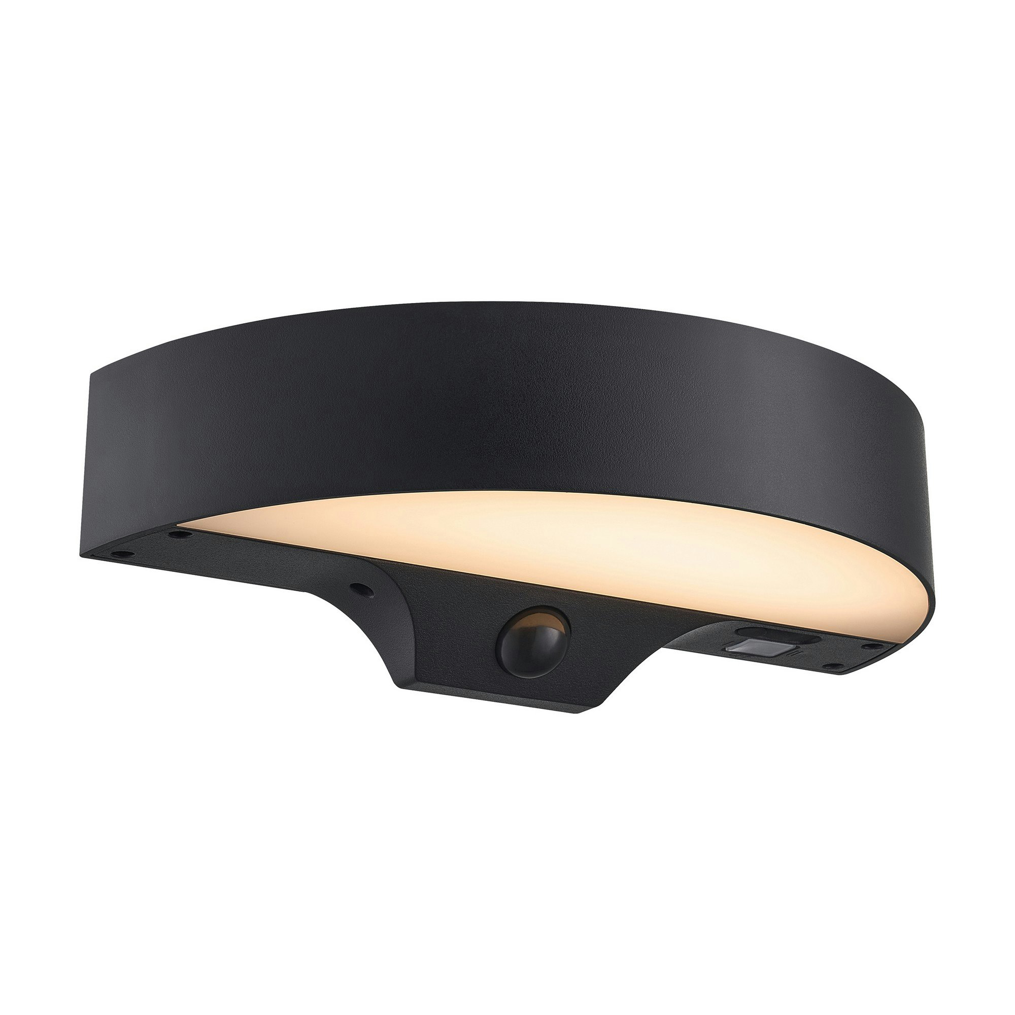 Rackhams Light/Black Monay Round Solar | Wall | - 1