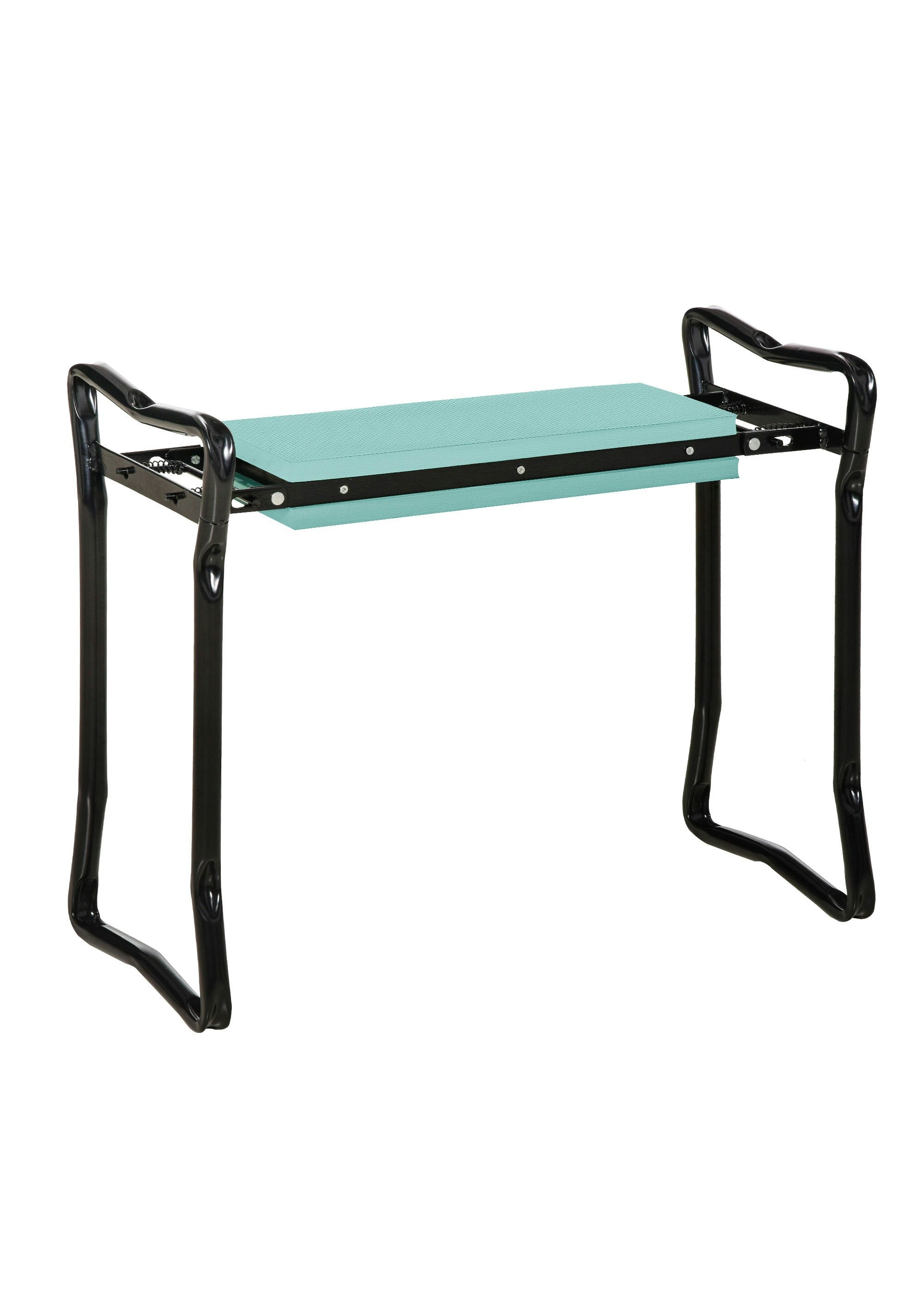 Outsunny Dark/Green 2 In1 Folding Garden Kneeler Foam Chair Pad Support Bench - Steel,Eva 58L X Size 28W X 49Hcm