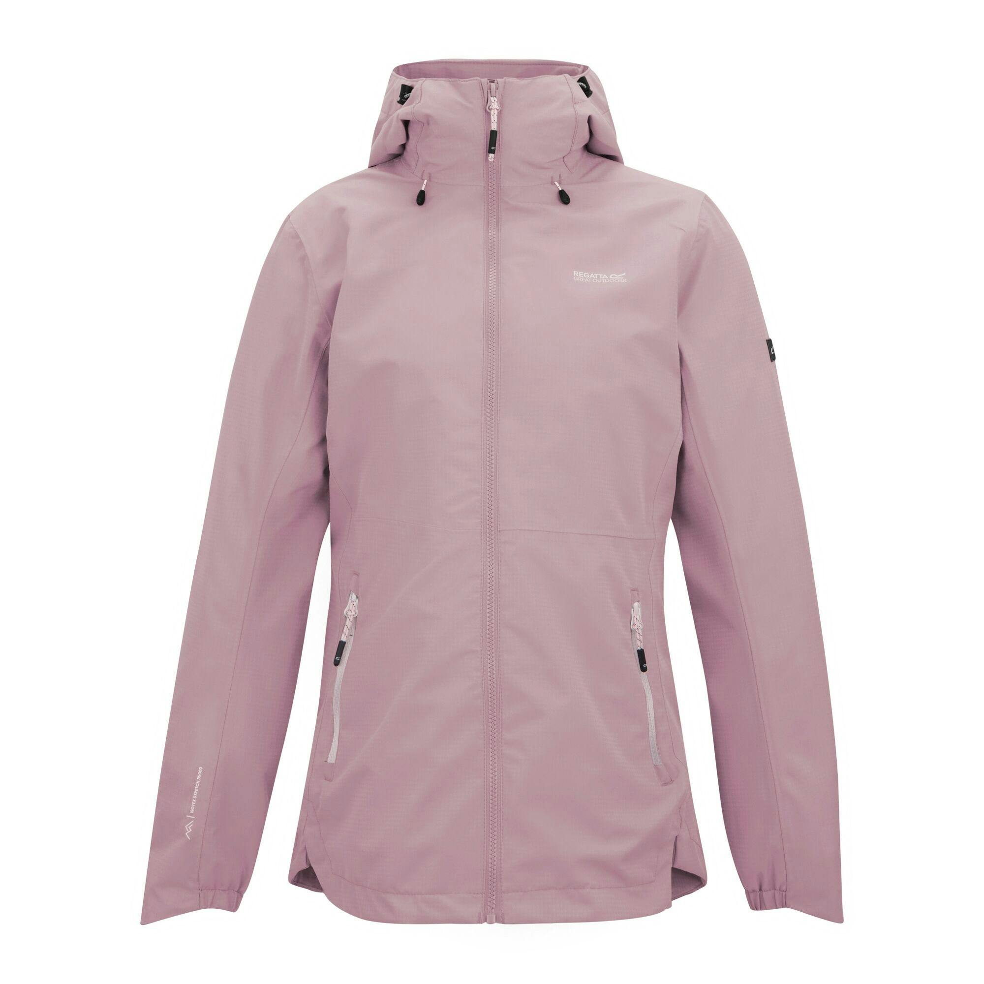 Regatta Women's Lilac Hamara Iv Waterproof Jacket - Powder - 16 Uk - Powder - 100% Polyester