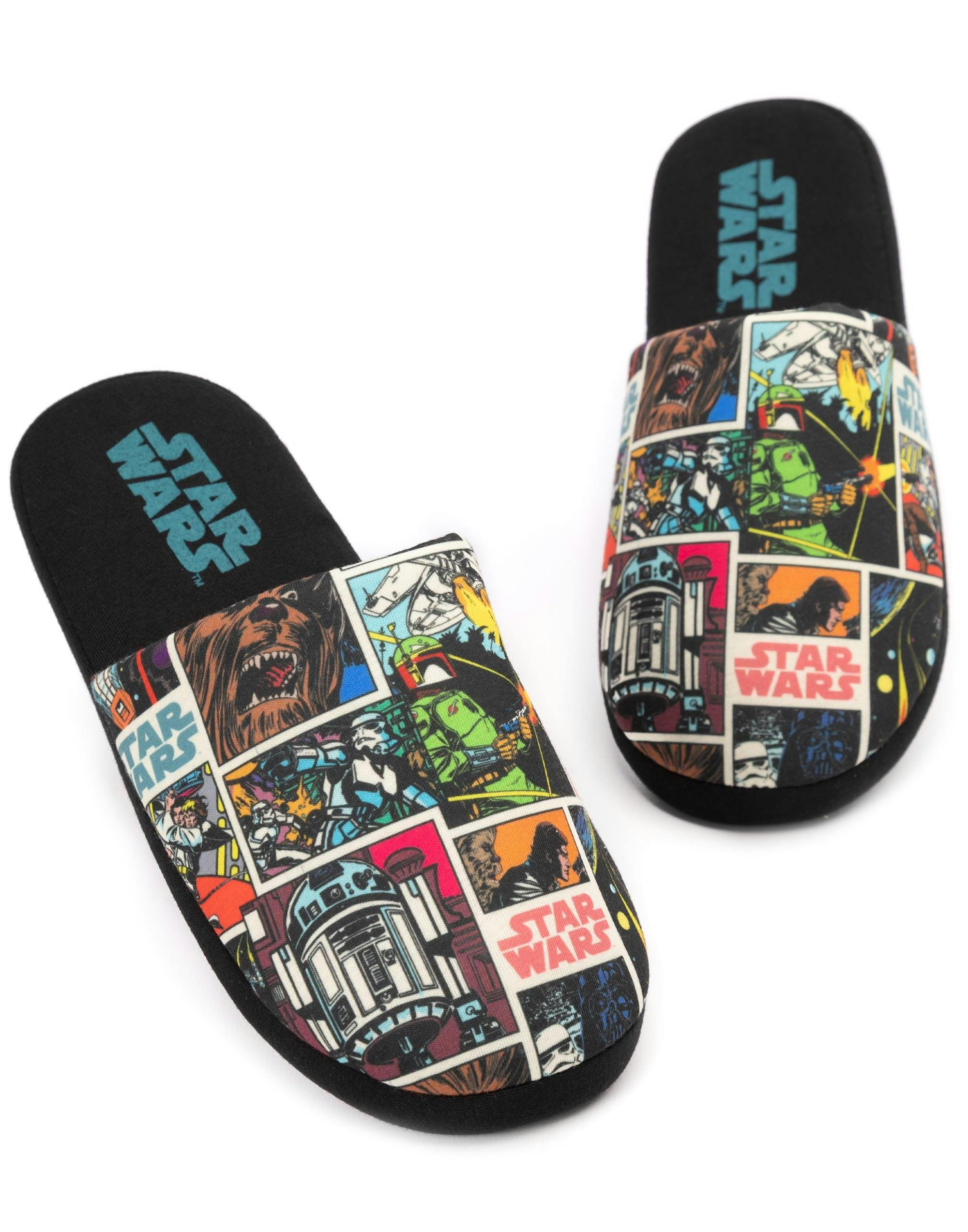 Vanilla Underground Men's Black Star Wars Mule Slippers - 9-10 Uk