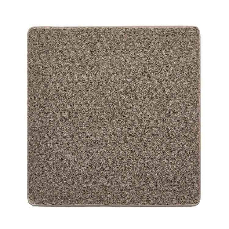 The Rugs Brown Textured Washable Honeycomb Mat And Runner - 200X290 Cm