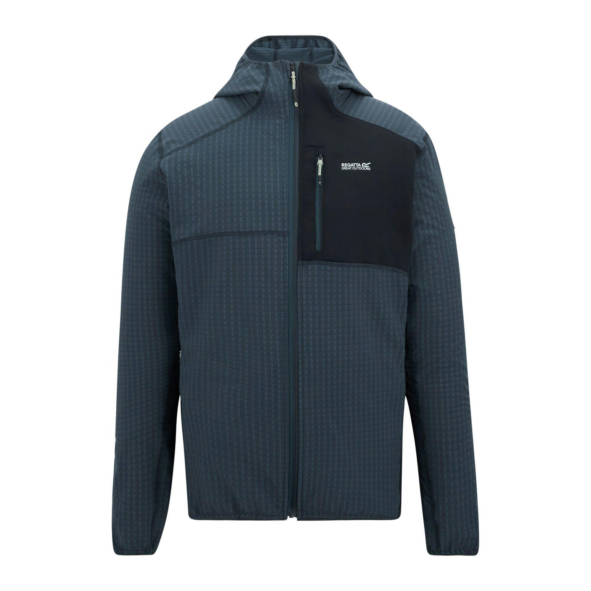 Regatta Men's Alven Full Zip Fleece Jacket - Night Sky/Navy - Xl - Night Sky/Navy - 60% Polyester/30% Recycled Polyester/10% Elastane