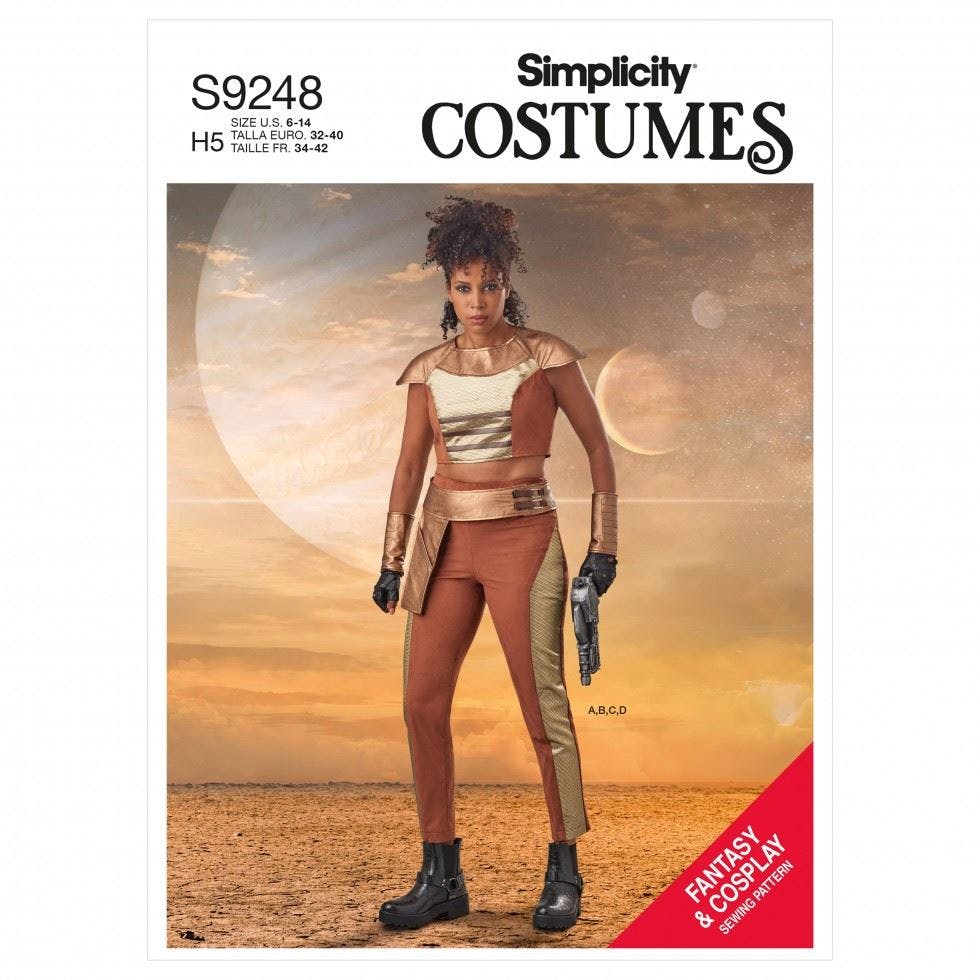 Simplicity Women's Sewing Pattern 9248, Costumes For H5 (6-8-10-12-14) - Intermediate - U5 (16-18-20-22-24)