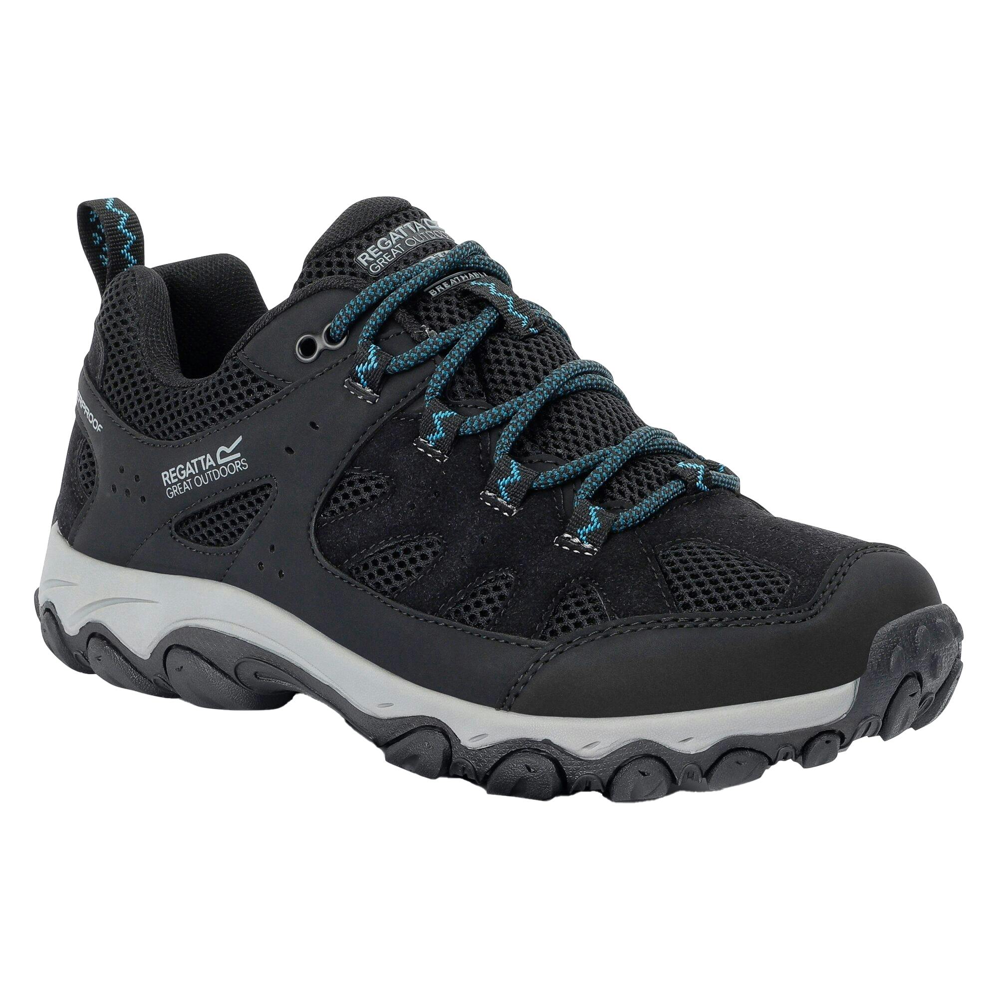 Regatta Women's Black/Blue Edgepoint Iv Low Walking Shoes - /Storm - 8 Uk - /Storm - 100% Mixed
