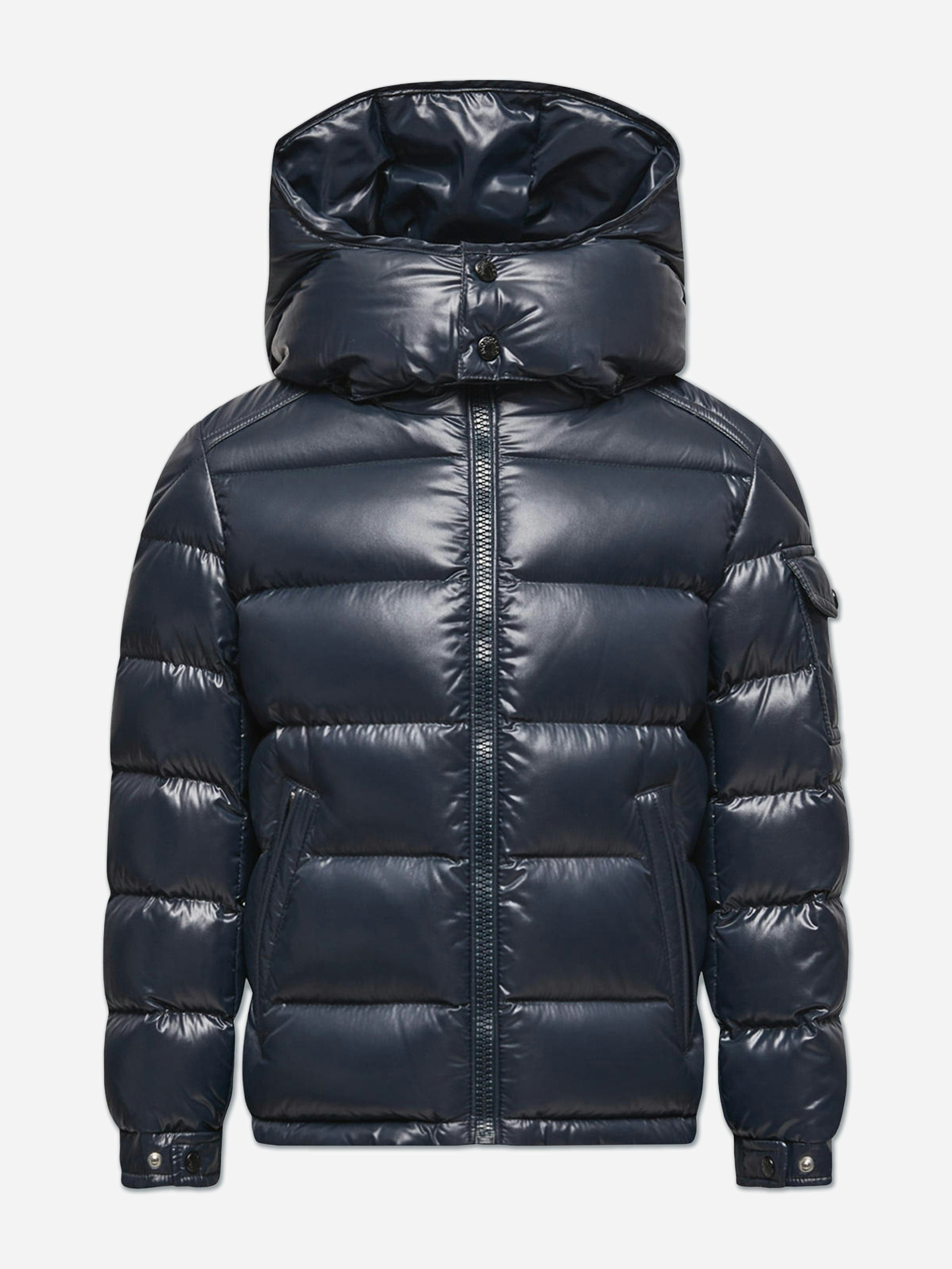 Moncler Enfant Boys Blue Kids Down Padded Maya Jacket In Navy - 8 Yrs