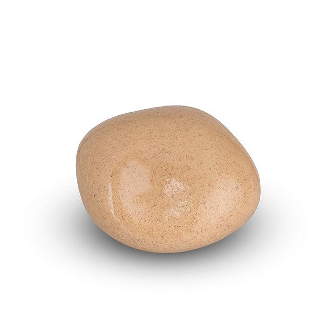 Memorials Direct Ceramic Cuddle Stone Keepsake Collection - Sand High Shine