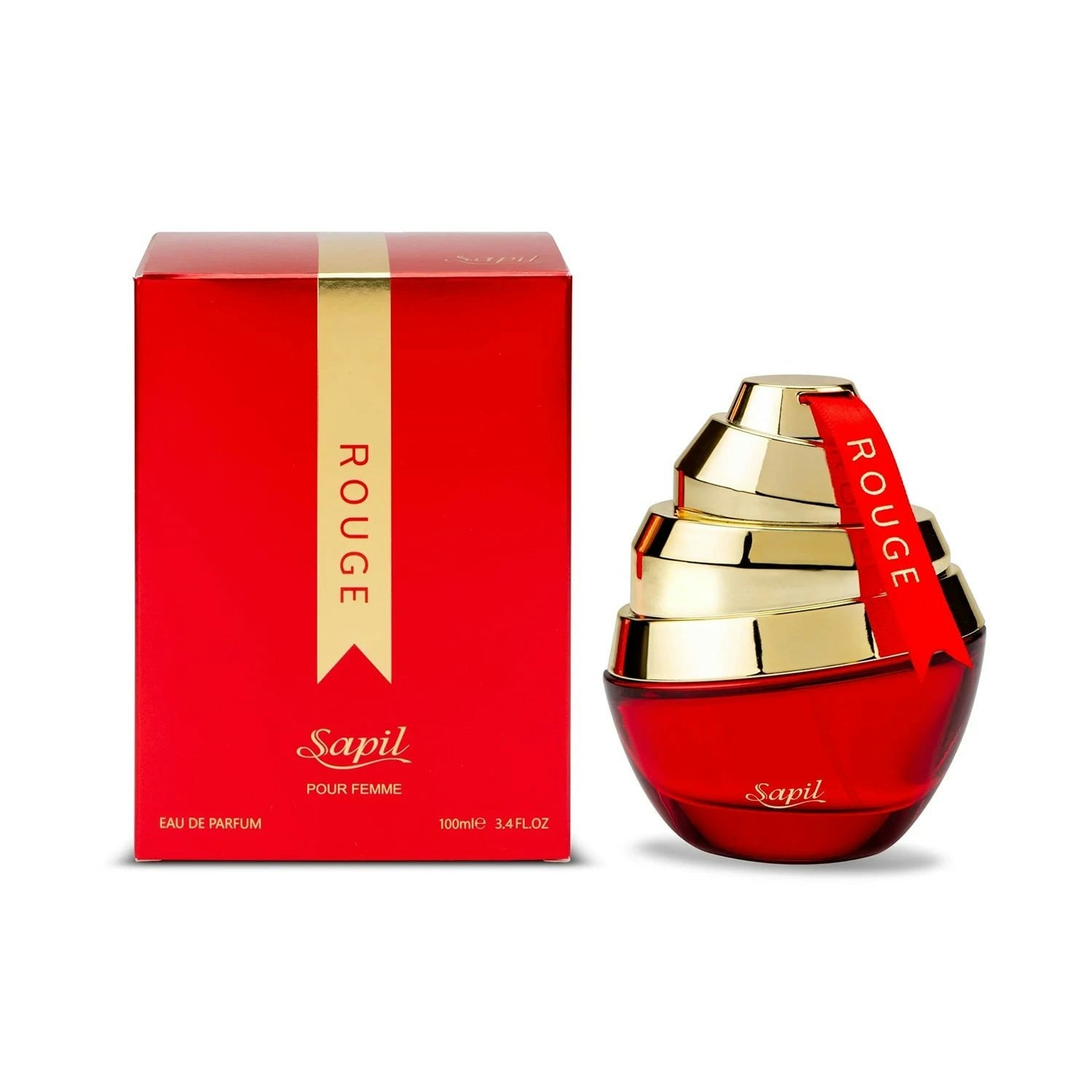 Sapil Women's Red Rouge Eau De Parfum 100Ml In - Image 4