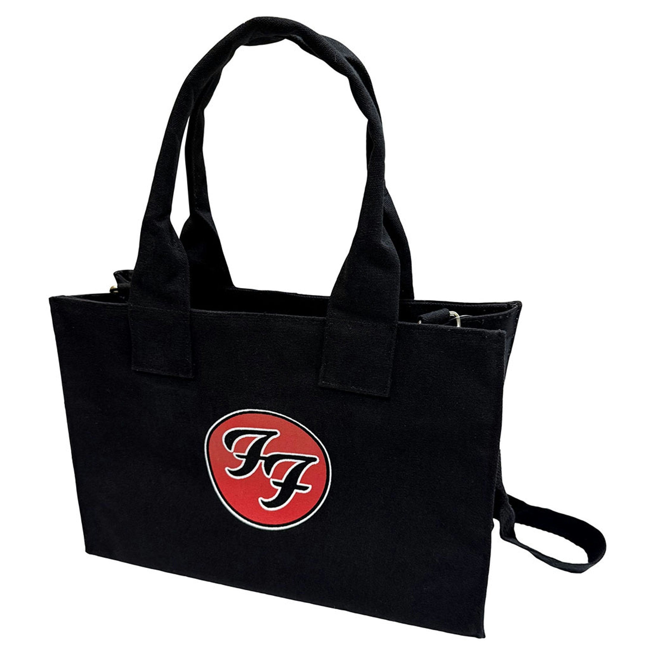 Paradiso Clothing Foo Fighters Band Ff Logo Cotton Tote Bag