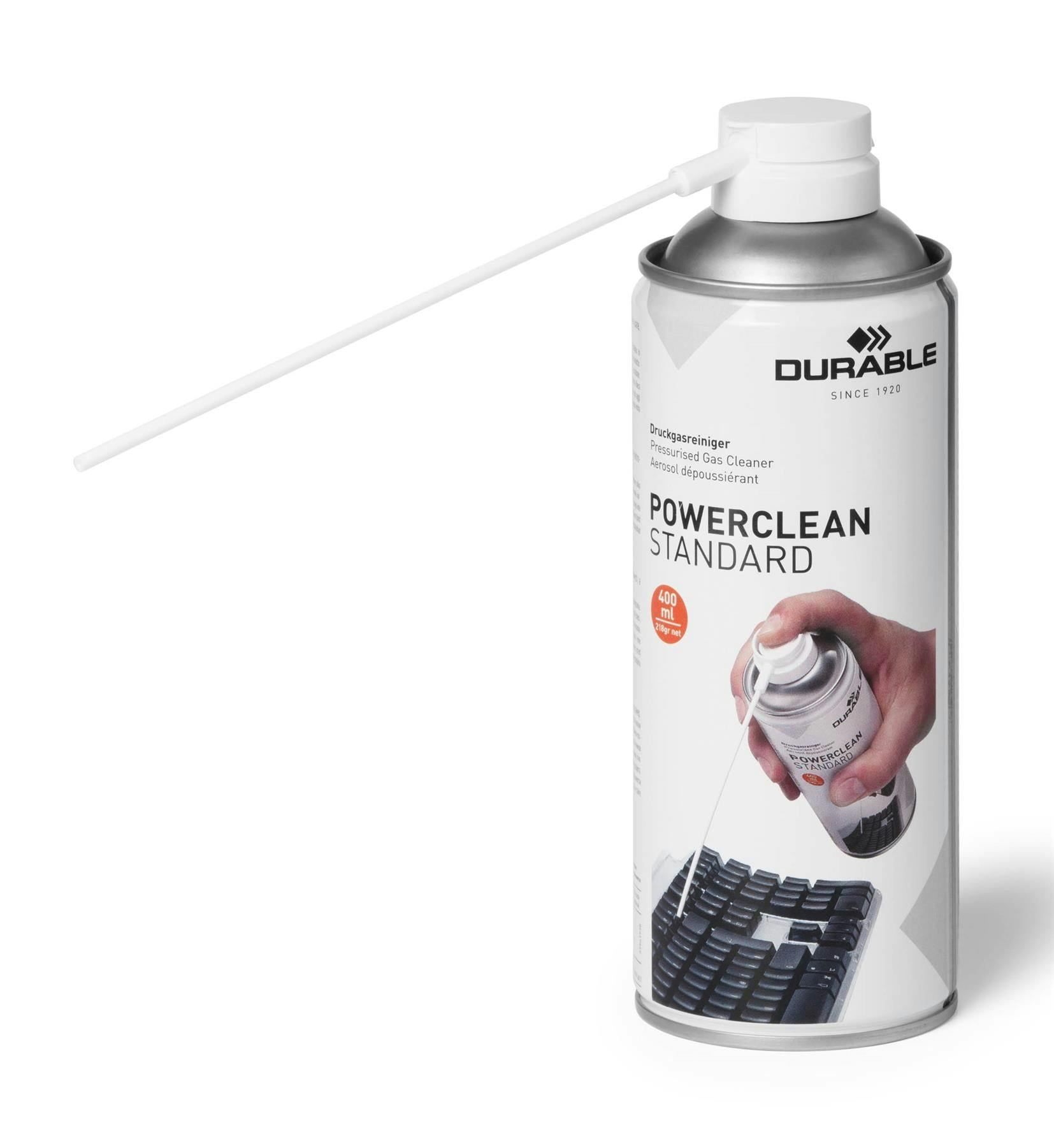 Durable Powerclean Strong Compressed Air Duster Keyboard Pc Cleaner Can | 400Ml