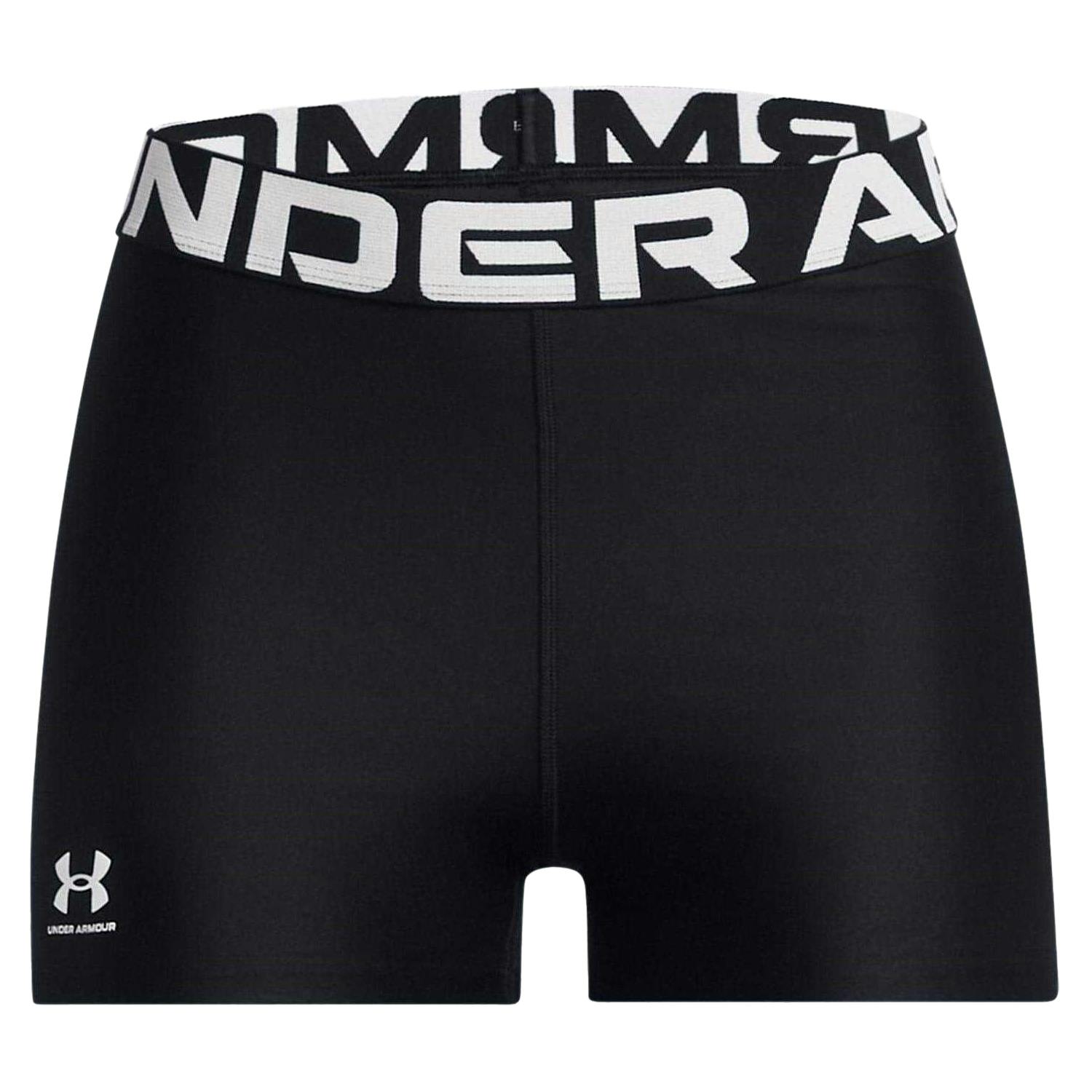 Under Armour Women's Black Heatgear Compression Shorts - 18 Uk S