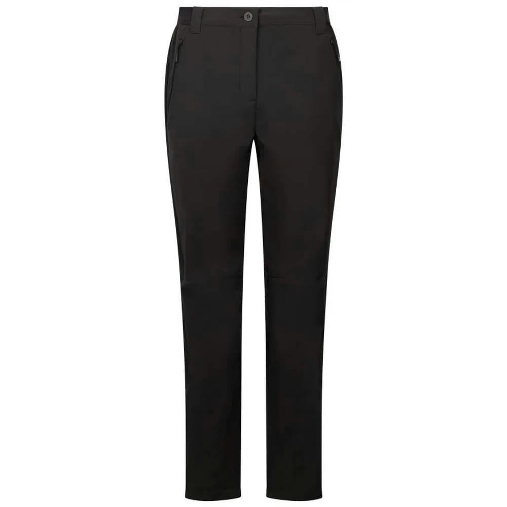Trespass Women's Black / Tawny Dlx Softshell Trousers - Xl - 92% Polyester/8% Elastane