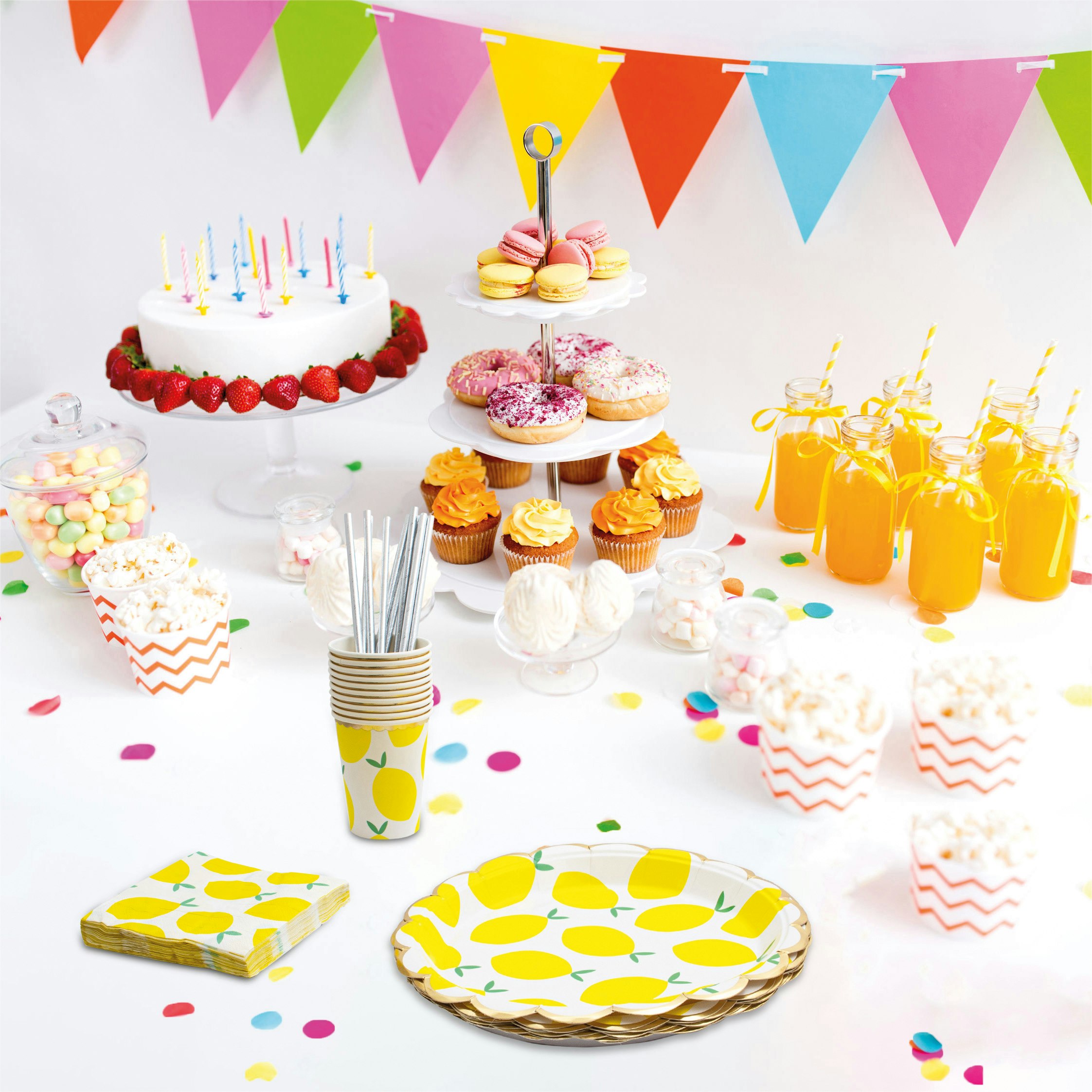 Cheetah 40 Piece Party Tableware Set