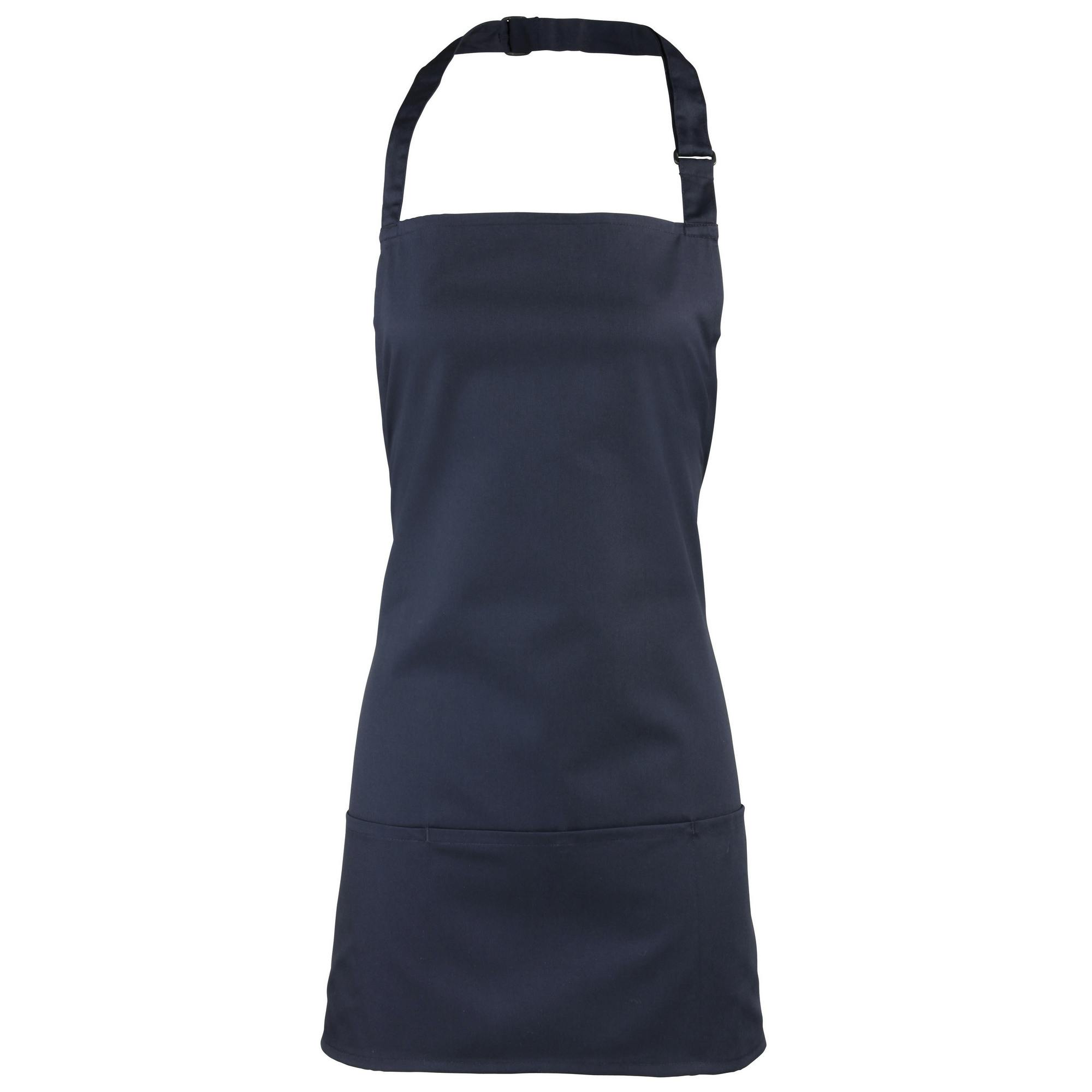 Premier Women's Navy Colours 2-In-1 Apron Workwear Pack Of 2 In - Image 2