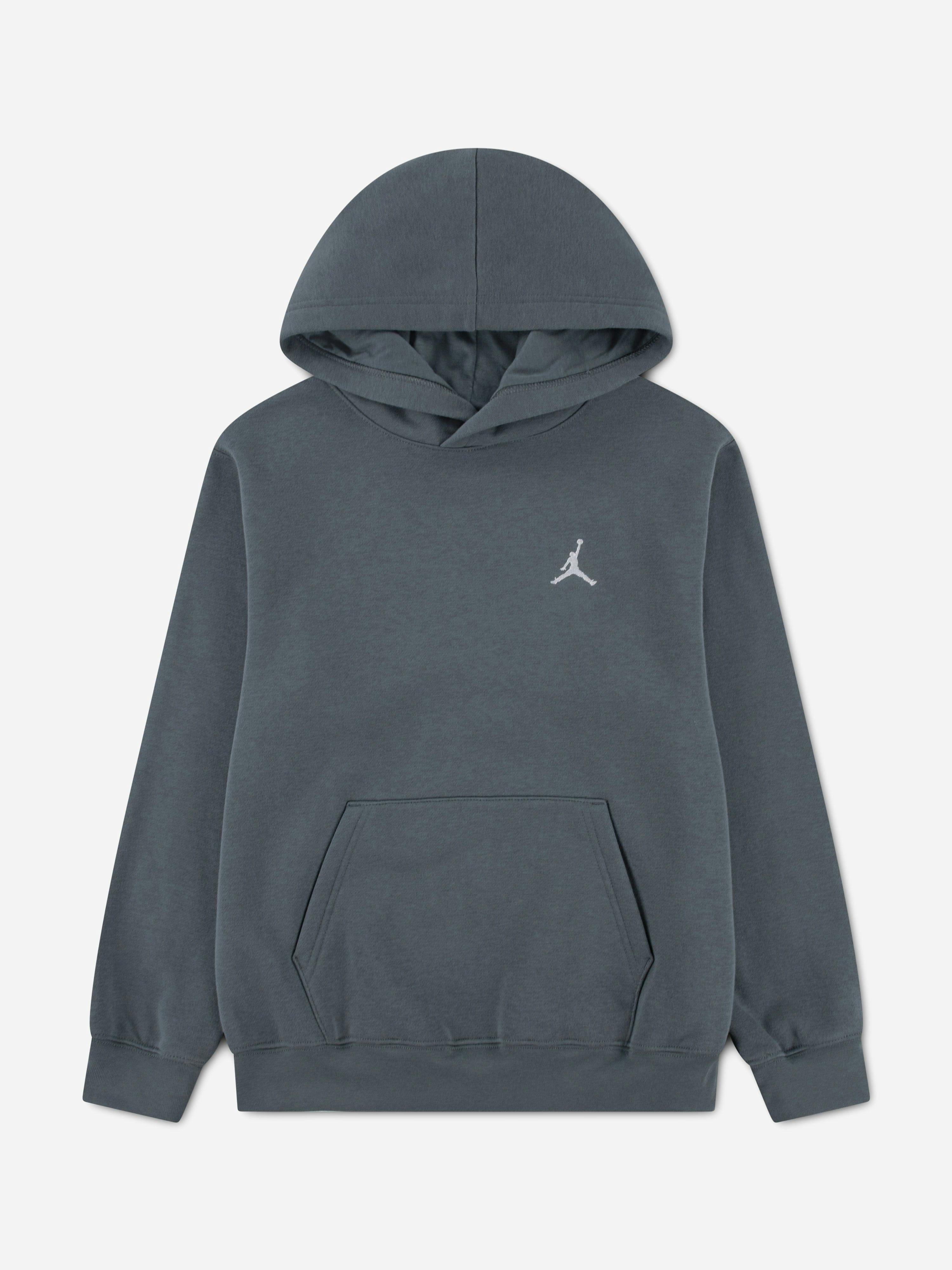 Jordan Boys Grey Mj Brooklyn Fleece Hoodie In - 13 - 15 Yrs