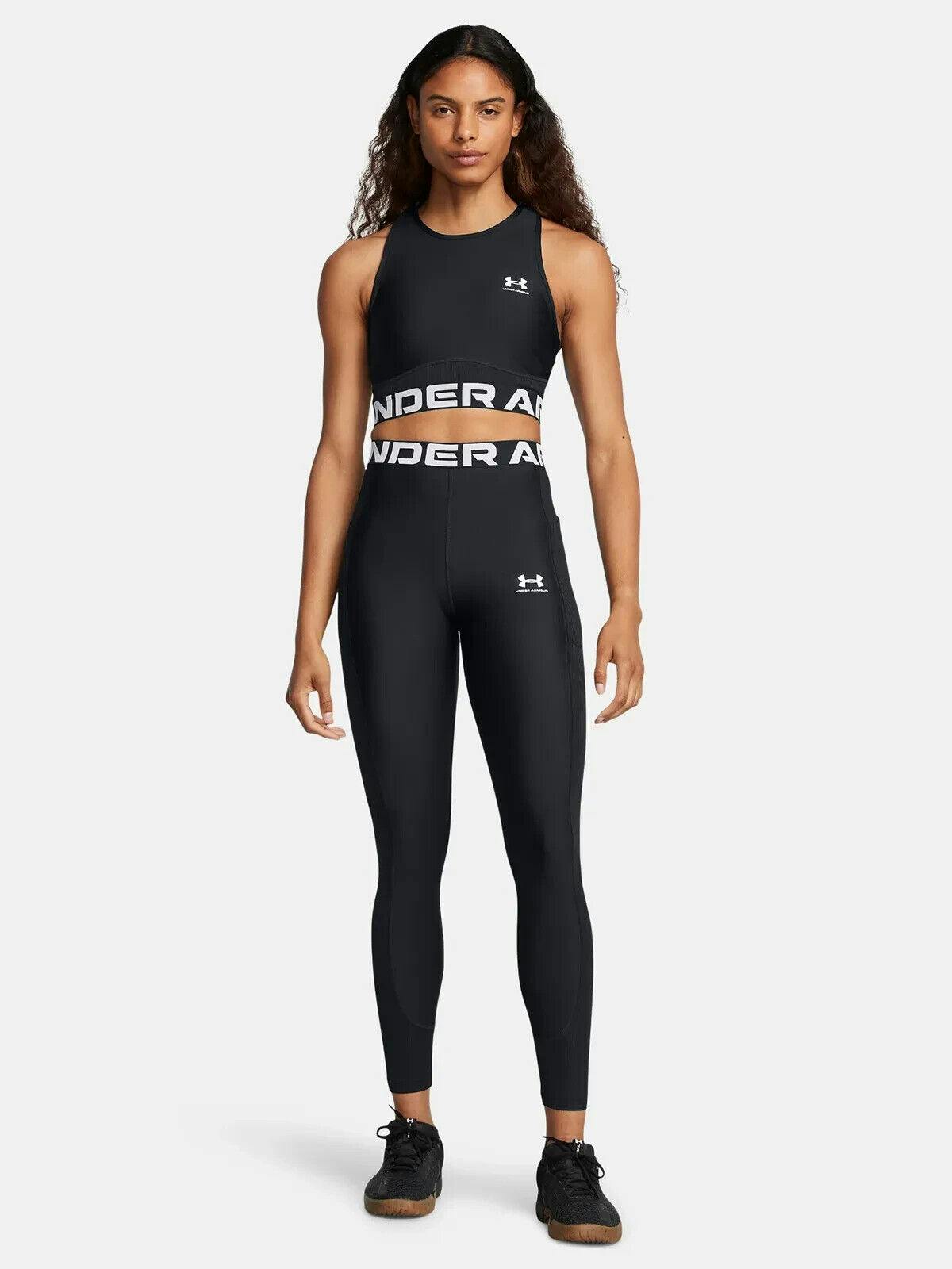 Under Armour Women's Black Heatgear Leggings 1388693 - Xs