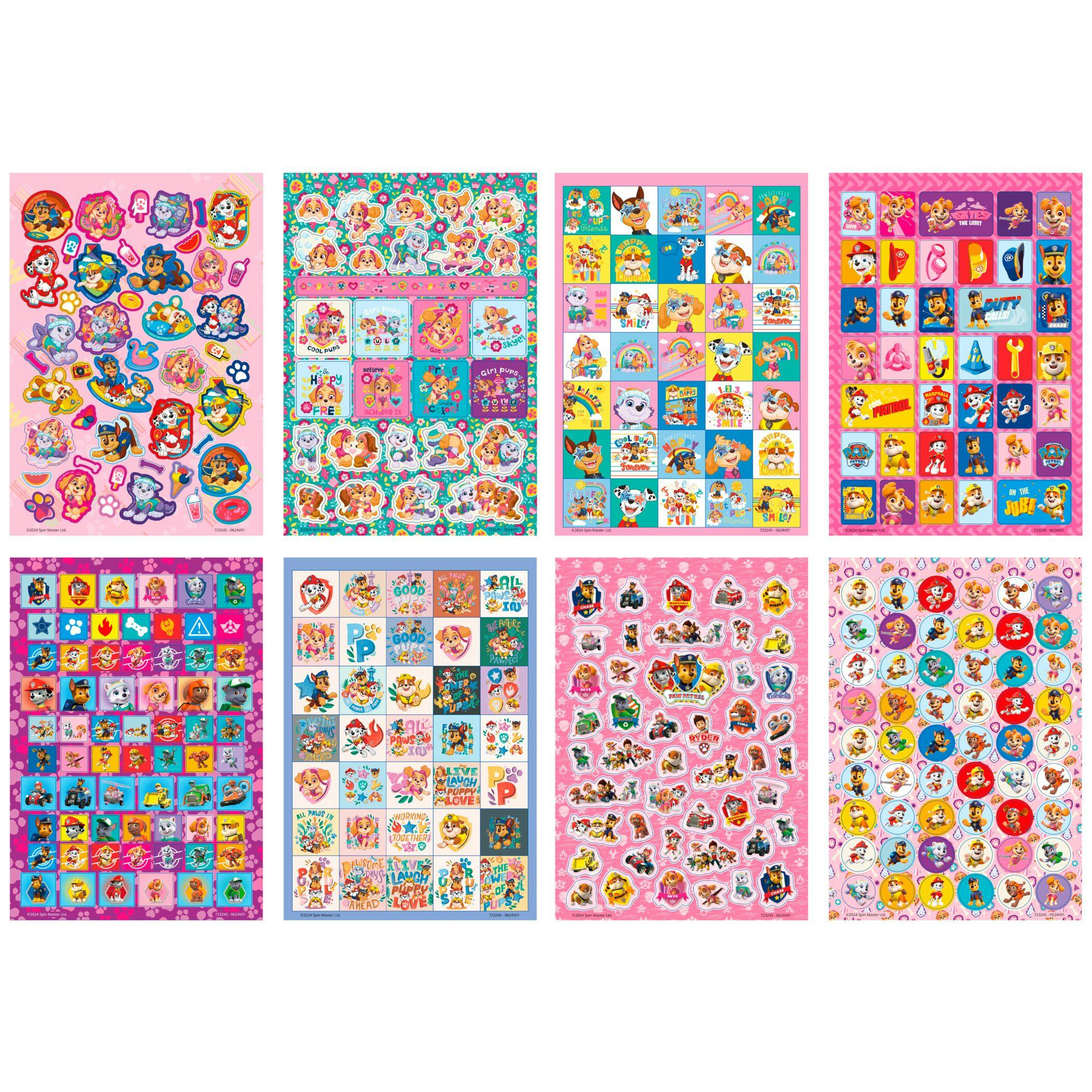Totum Blue Paw Patrol Glitter Sticker Book - A5 8 Sheets - Multi - Plastic