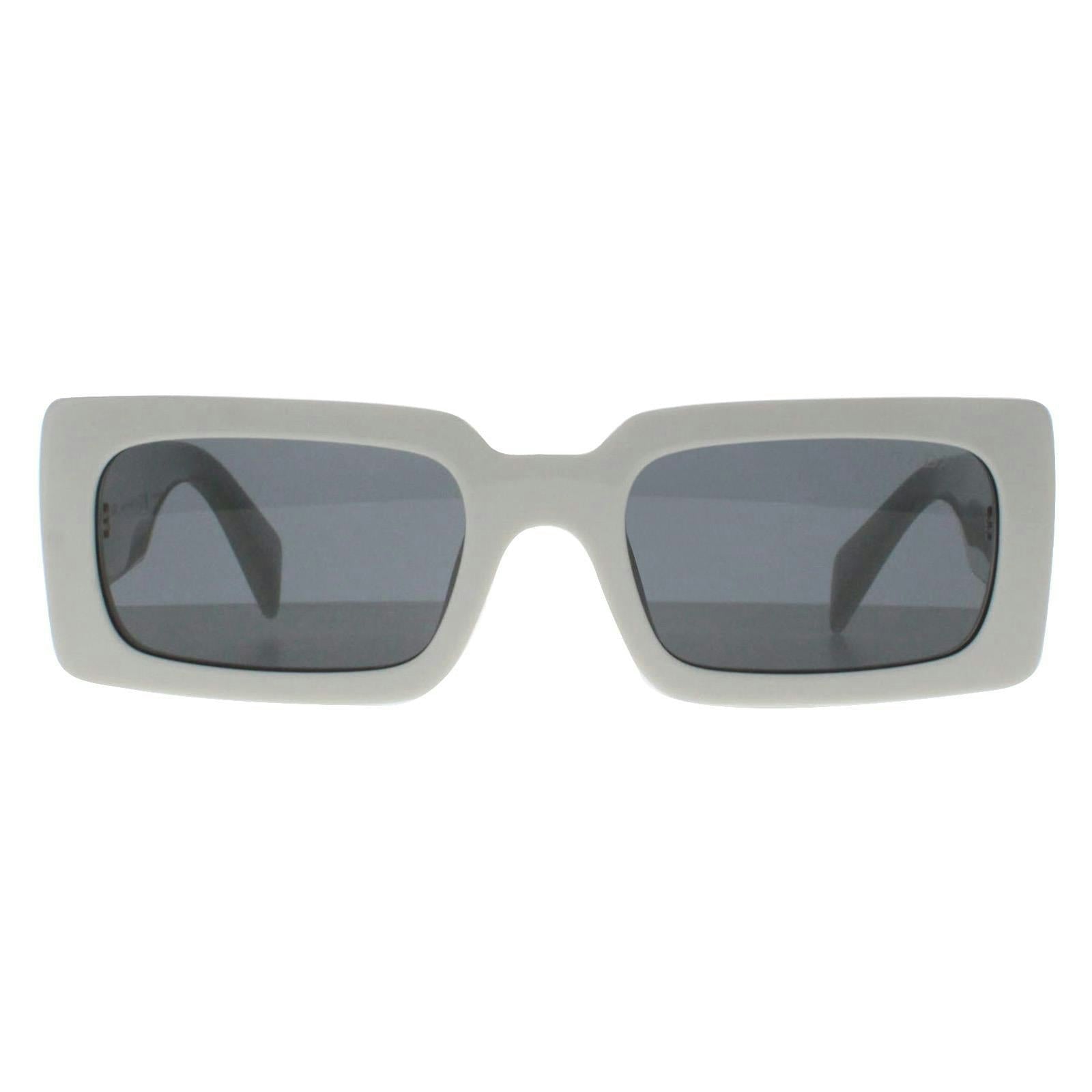 Prada Pillow Shape Sunglasses In White Acetate - Female - Sunglasses - White - 52 Mm - Accessories - Image 8