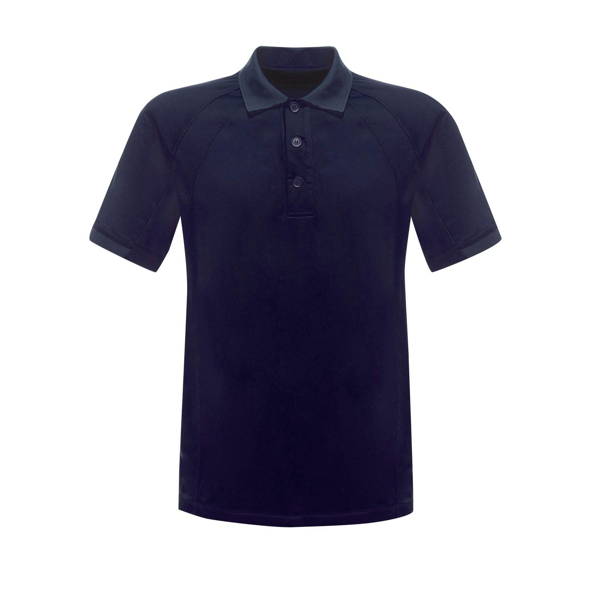Regatta Men's Professional Coolweave Short Sleeve Polo Shirt - Navy - Navy - 3XL - 100% Polyester